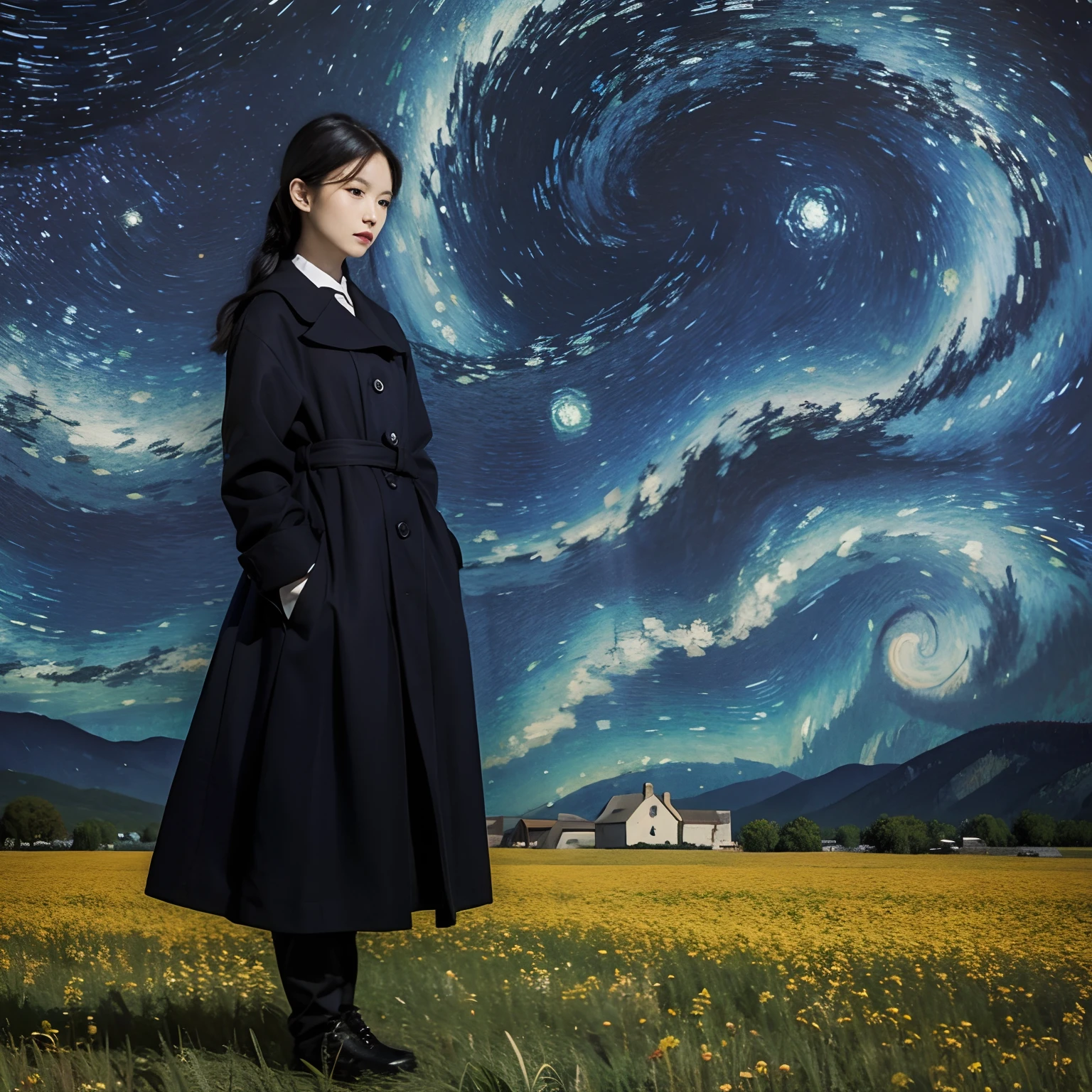 Van Gogh avatar woman