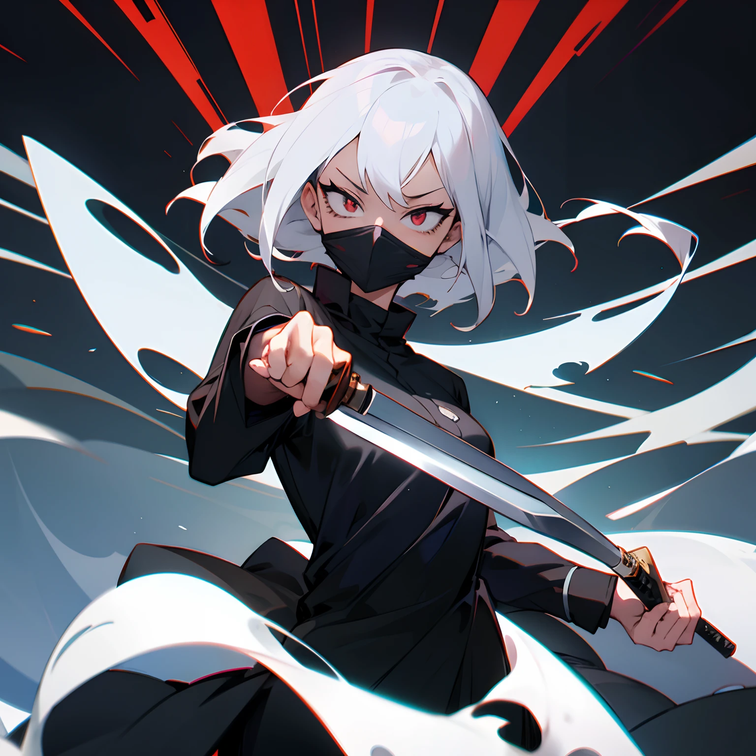 “My Hero Academia Style” “Ghostface” “Knife In Hand” “Female” “Anime Style” “Ultra” “Scream Mask” “Black Clothes”