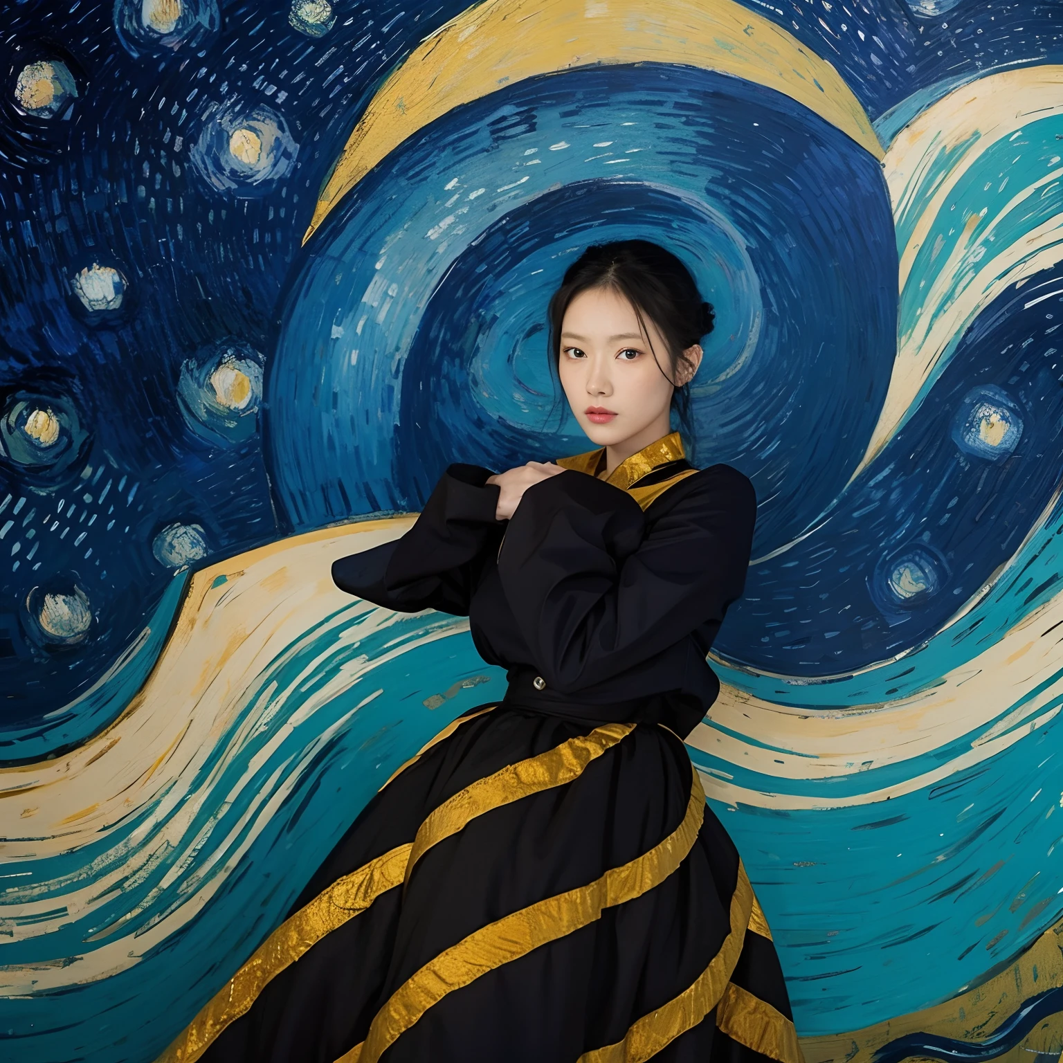 Van Gogh avatar woman