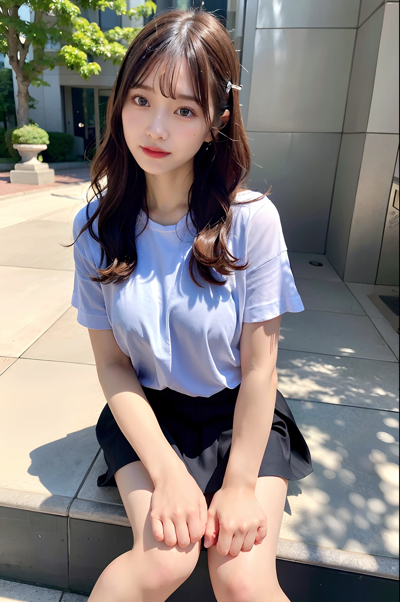 (top-quality、8K、32K、masuter piece、nffsw:1.2)、profile、(slim figure:1.2)、(s lips) 、二重まぶた、shinny skin、Realistic rays、mare、beauitful face、(Light smile:1.3)、crouching down、(a closeup:1.4)、blurry backround、(Front Focus)、(Dark: 1.6)、Fantasy Art、photoRealstic、Professional Lighting、extra detailed face、Award-winning、deep-shadows、Functional