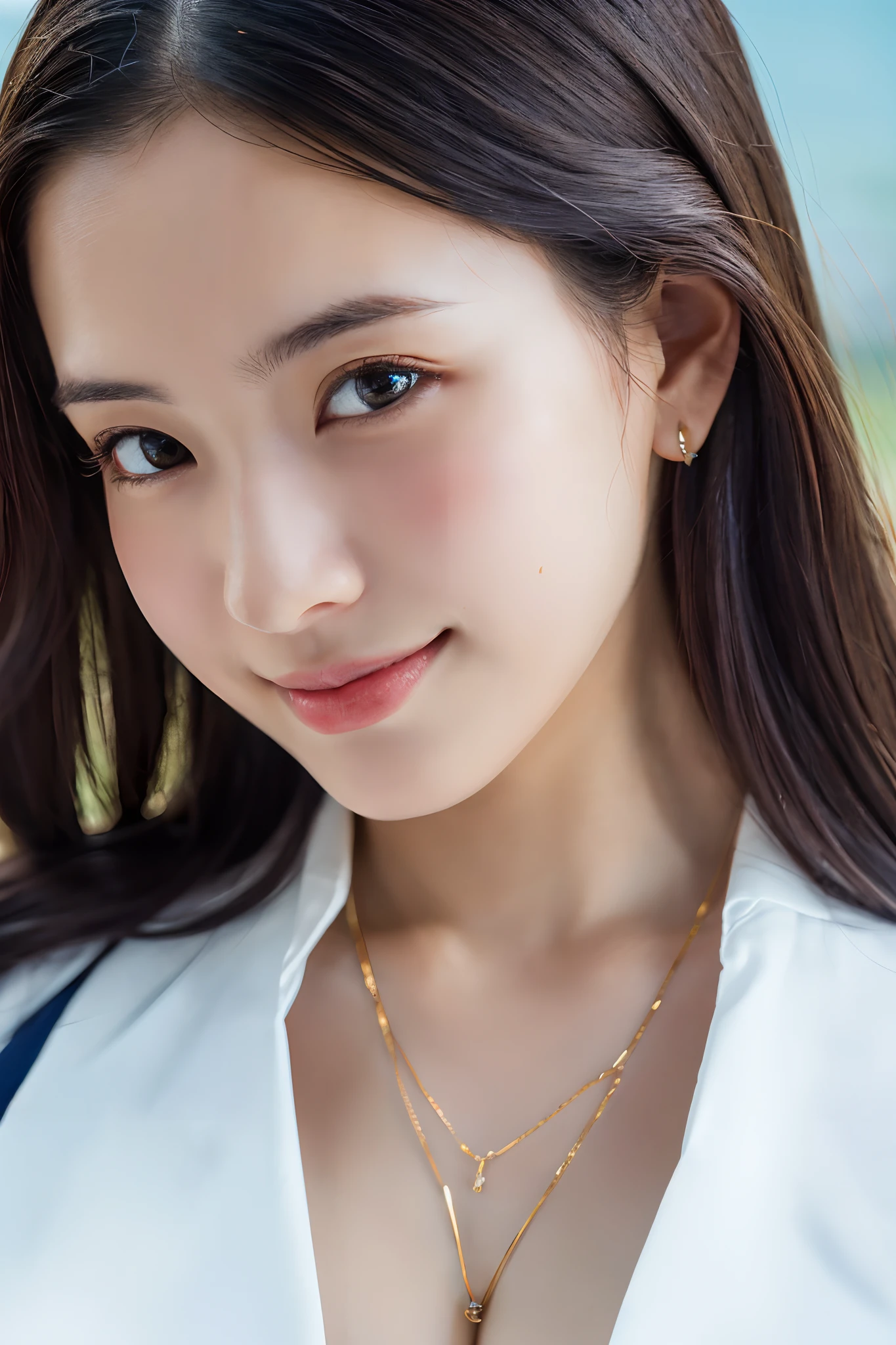 (masutepiece:1.3), (8K, Photorealistic, Raw photo, Best Quality: 1.4), Japanese, (1girl in), Beautiful face, (Realistic face), (Black hair), Beautiful hairstyle, Realistic eyes, Beautiful detailed eyes, (Realistic skin), Beautiful skin, Attractive, 超A high resolution, A hyper-realistic, Highly detailed, Golden ratio,School uniform. (3 Gills:1.5),  (Sony Alpha 1, 50.1 megapixel full-frame CMOS sensor, 8K video recording function), (telephoto lens), (Realistic),(8K, 超A high resolution, Best Quality, masutepiece:1.2),Ultra-detailed,beautifull detailed face, FULL ANATOMY,(Beautiful detailed eyes:1.3),Smile,extremely delicate and beautiful,
Extremely detailed,
nffsw,
Unity,
8K Wallpaper,
amazing,
finely detail,
Ultra-detailed,
High resolution,
Extremely detailed,
extremely detailed eye and face,Wet, ((Luxury Hotels:1.1)),((Colorful micro bikini:1.1)), [Ponytail],(huge-breasted, cleavage:1.3),