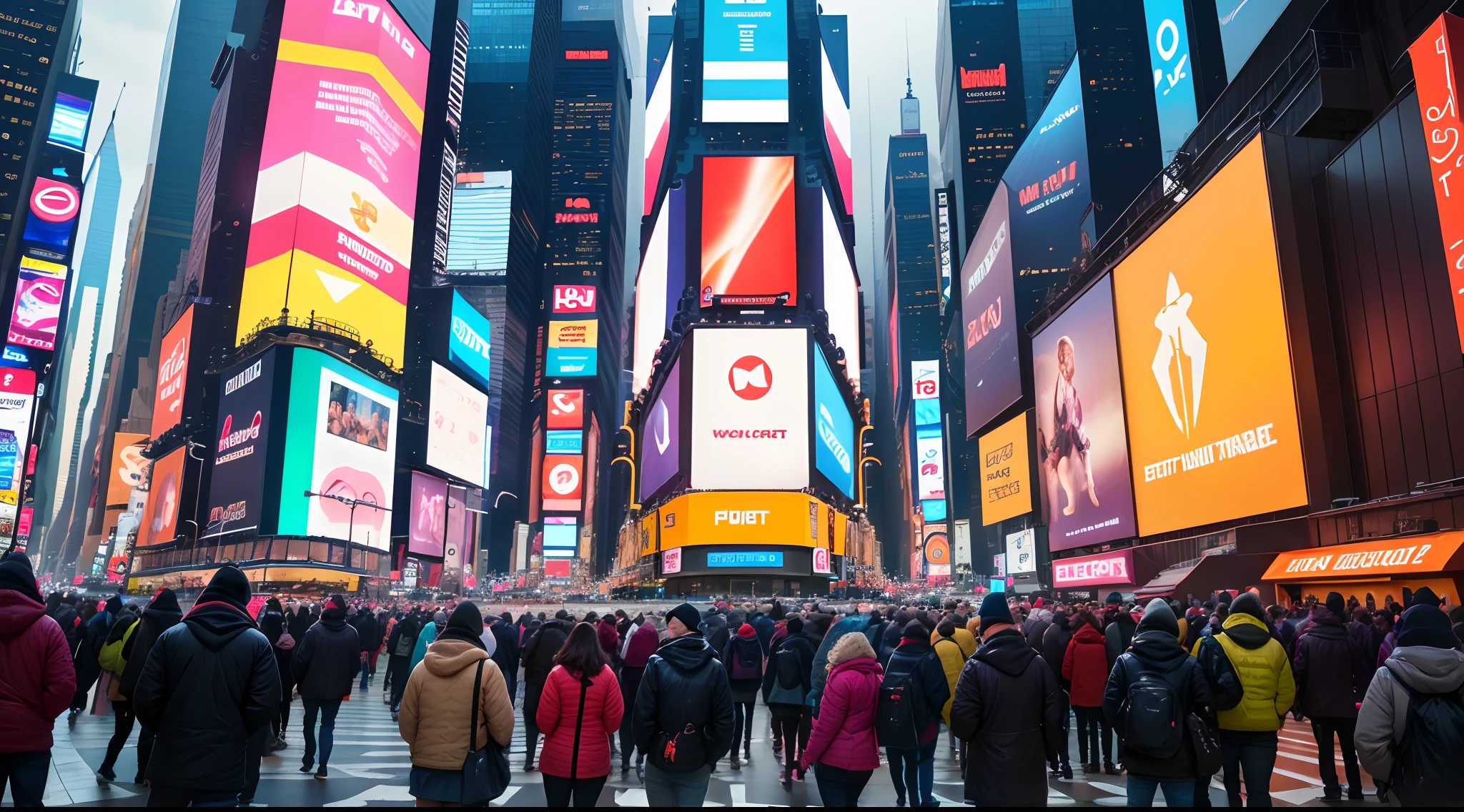 Time square vibing