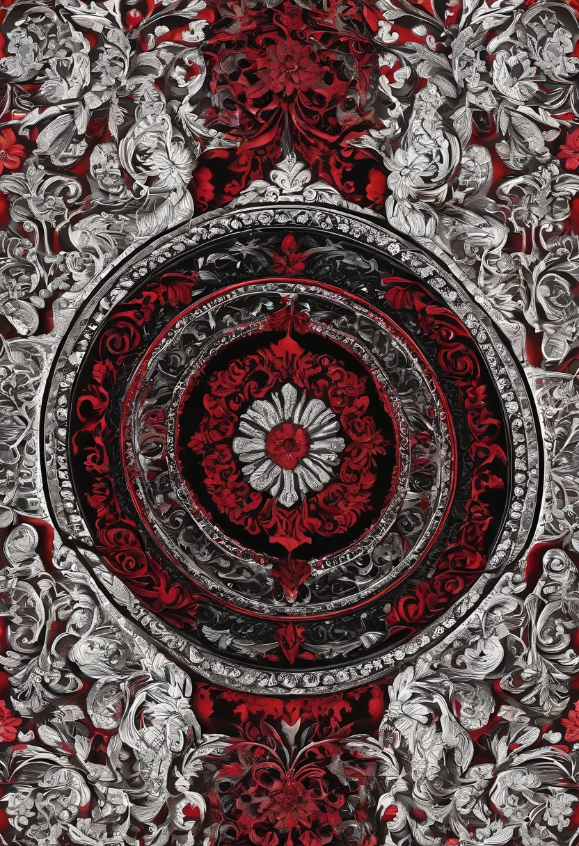 Logo DF, red and black