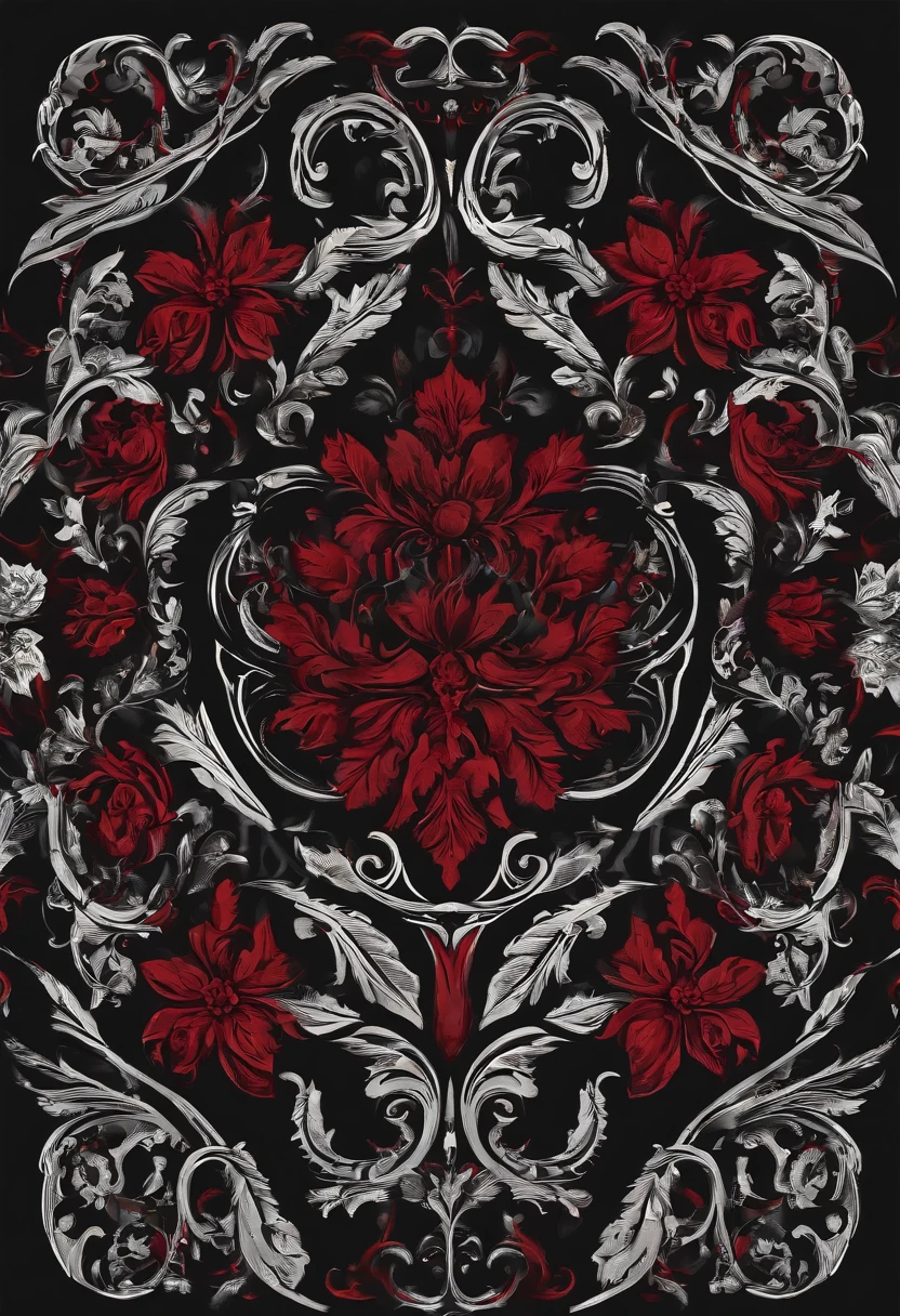 Logo DF, red and black