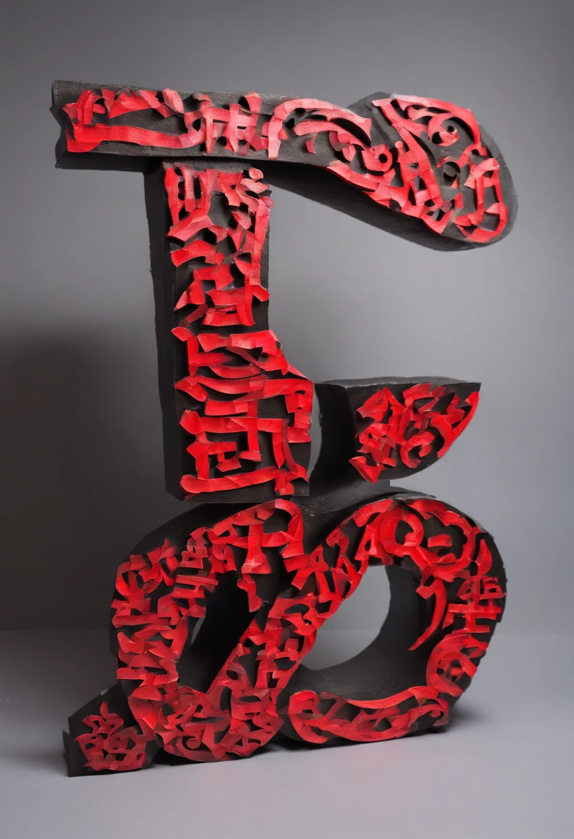 Logo for dance studio “DF”, red and black, just letters
