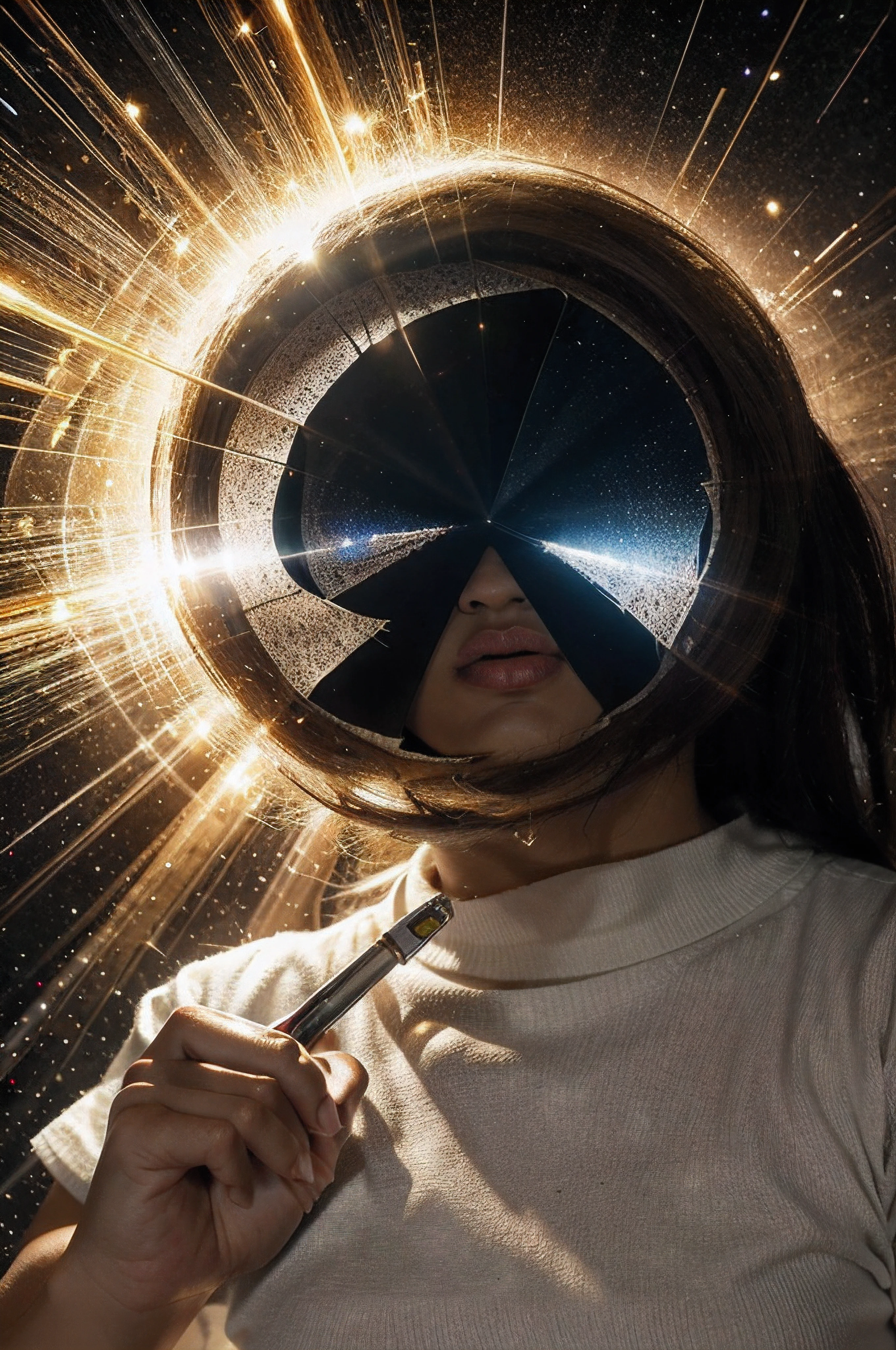 mundo apocalipse destruitdo, assustador, Pesadelo, cores muito brilhantes, light particles, com luz brilhante, Mshiff, Arte do papel de parede, Papel de parede UHD