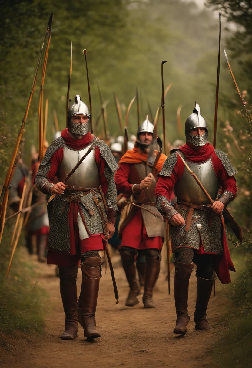 Middle Ages style，English longbowmen