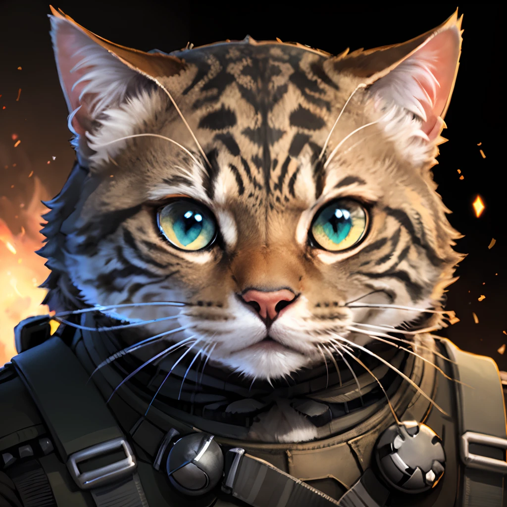 Maxwell the cat in spec ops armor