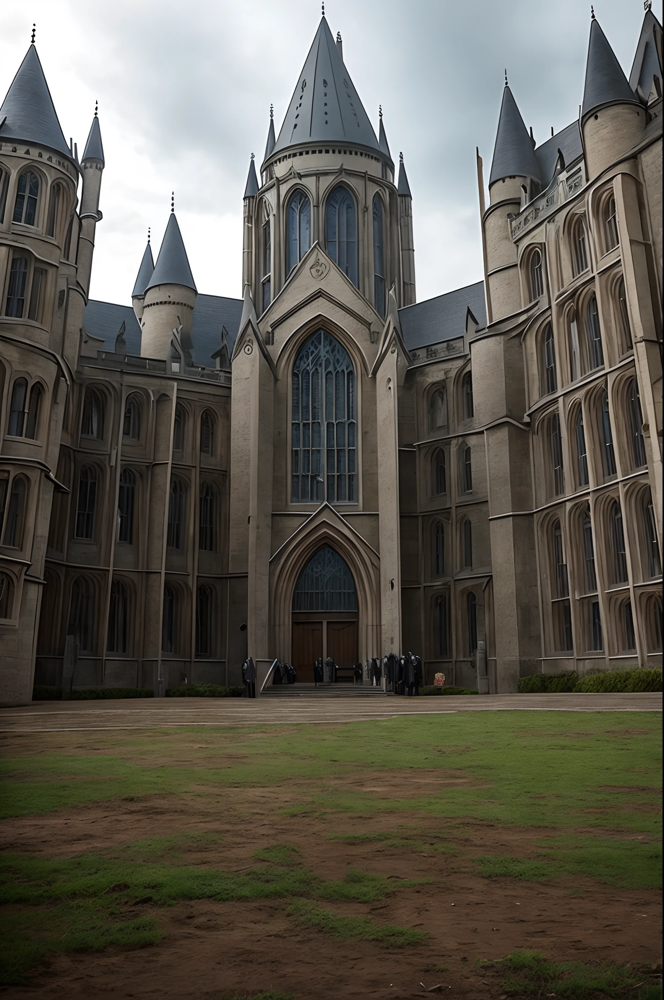 University like harry Potter university, the weather is cloudy
The filming method used in the Dark series
Cinematic - realistic
But with Armor, defense, and artificial intelligence protect the university from terrifying zombies