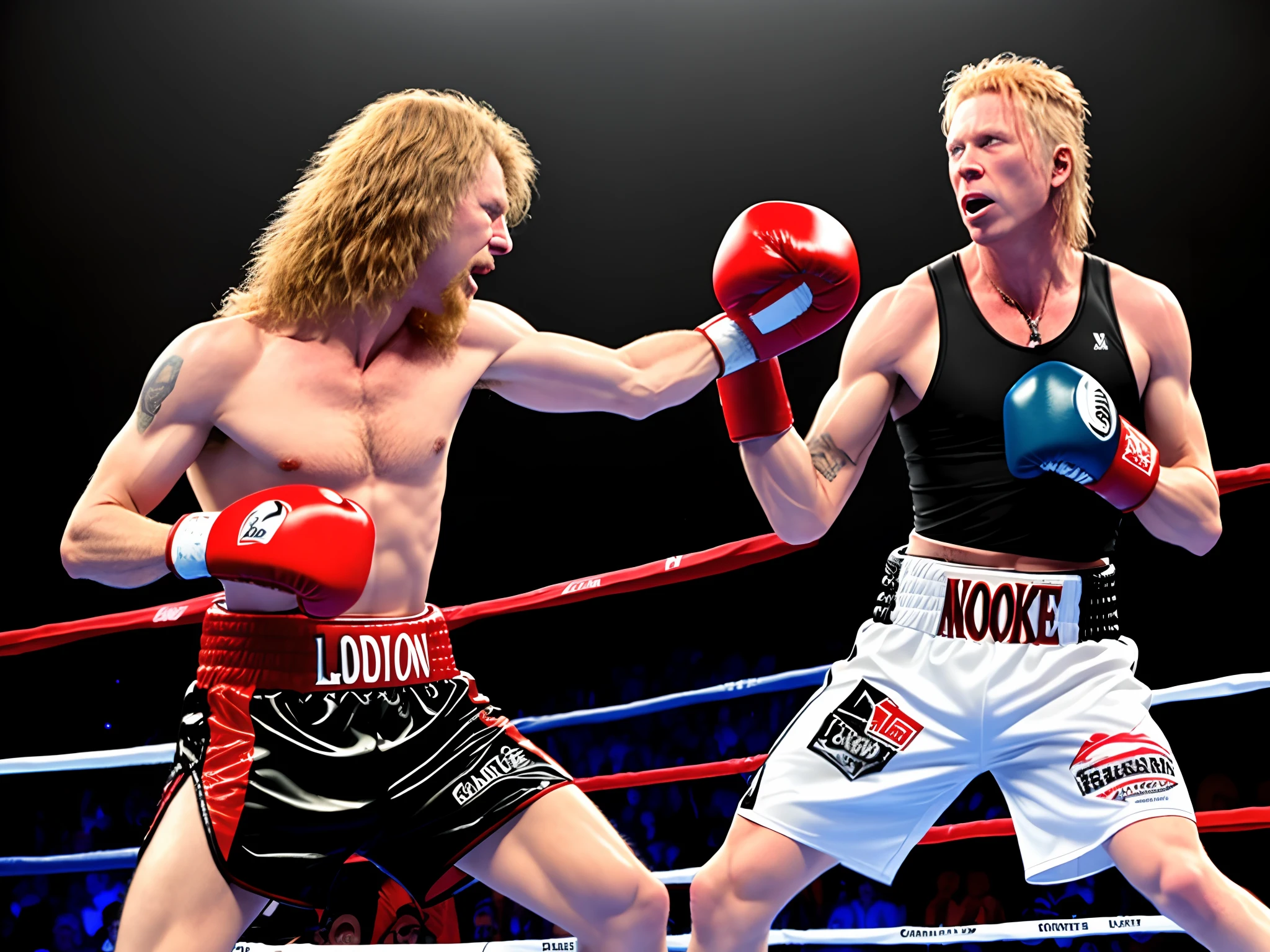 James hetfield and dave mustaine boxing