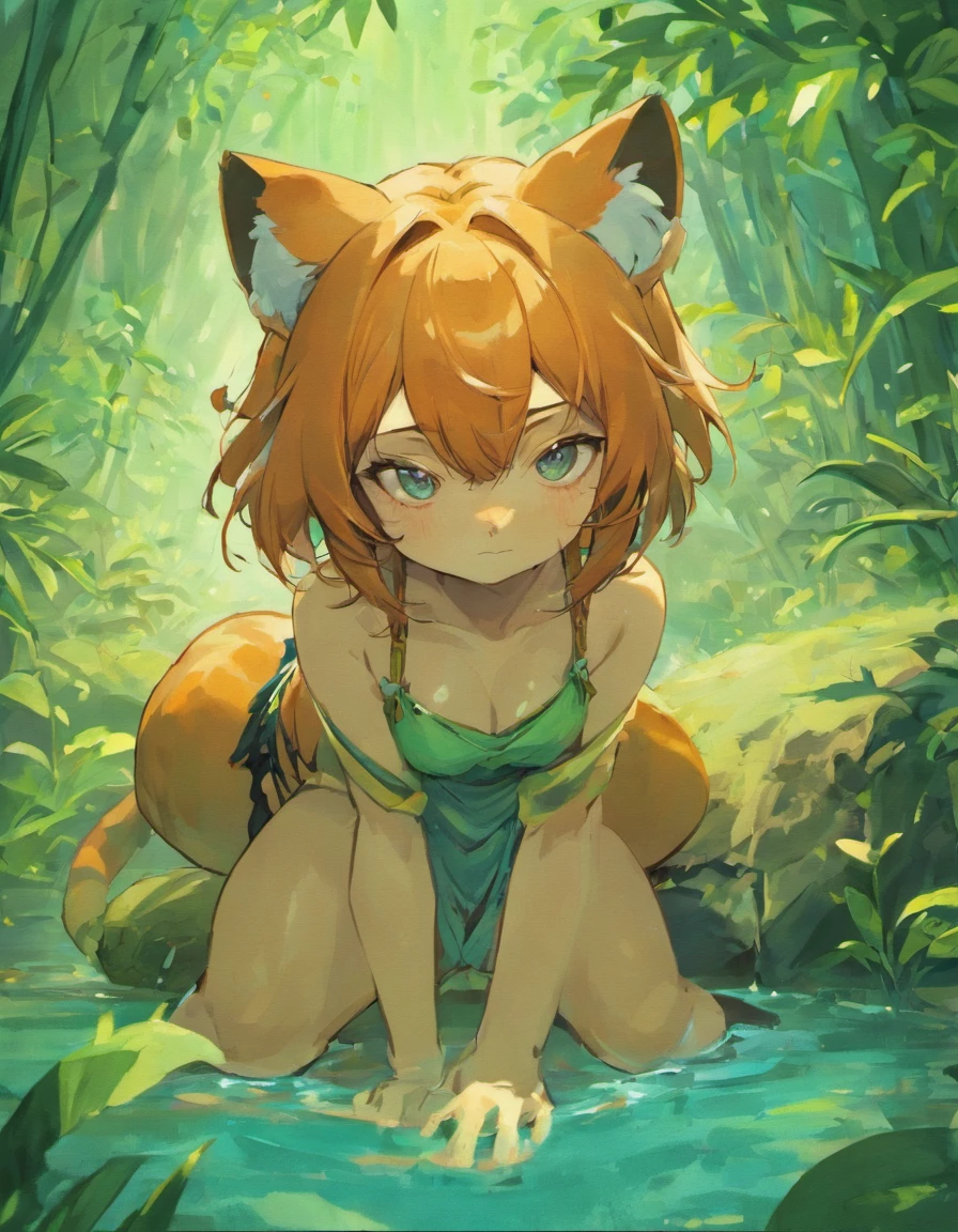 Tigers especially love to eat frogs,The meat is fragrant and boneless。Frogs have many natural enemies,Especially afraid of tigers,It thinks every day:What methods can be used to escape the attack of the tiger,Over tranquil