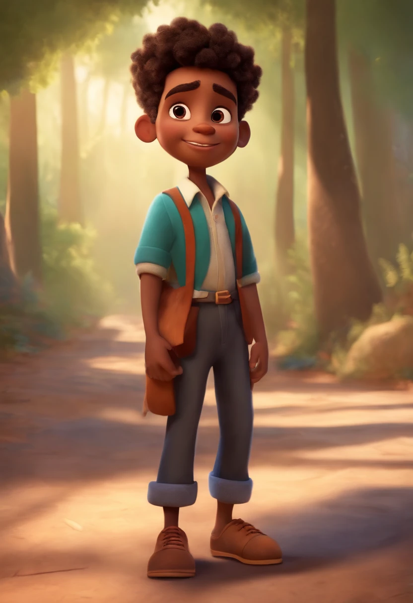 image of a boy for a story in a video for youtube in pixar format he is Garrafito is the questioner and would like to be the leader of the class