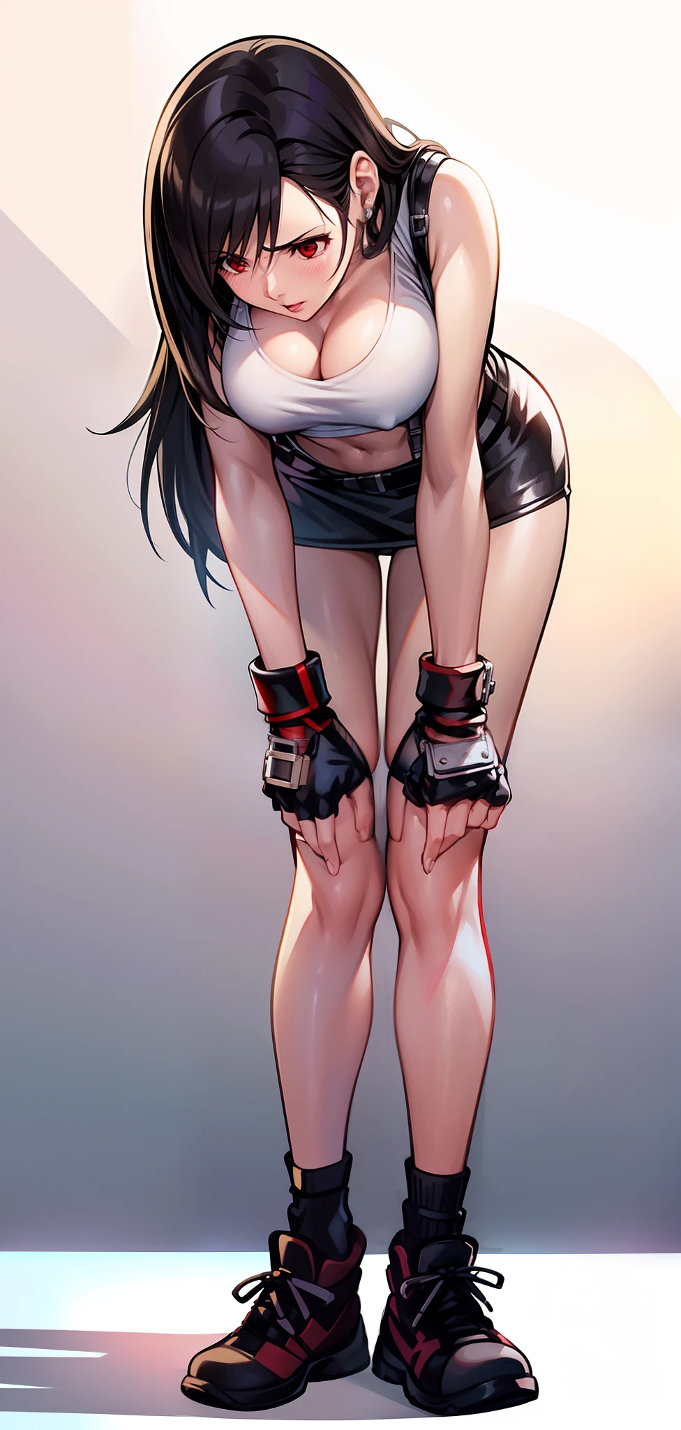 Tifa Lockhart, (super detail, best quality), (looking away:1.4)