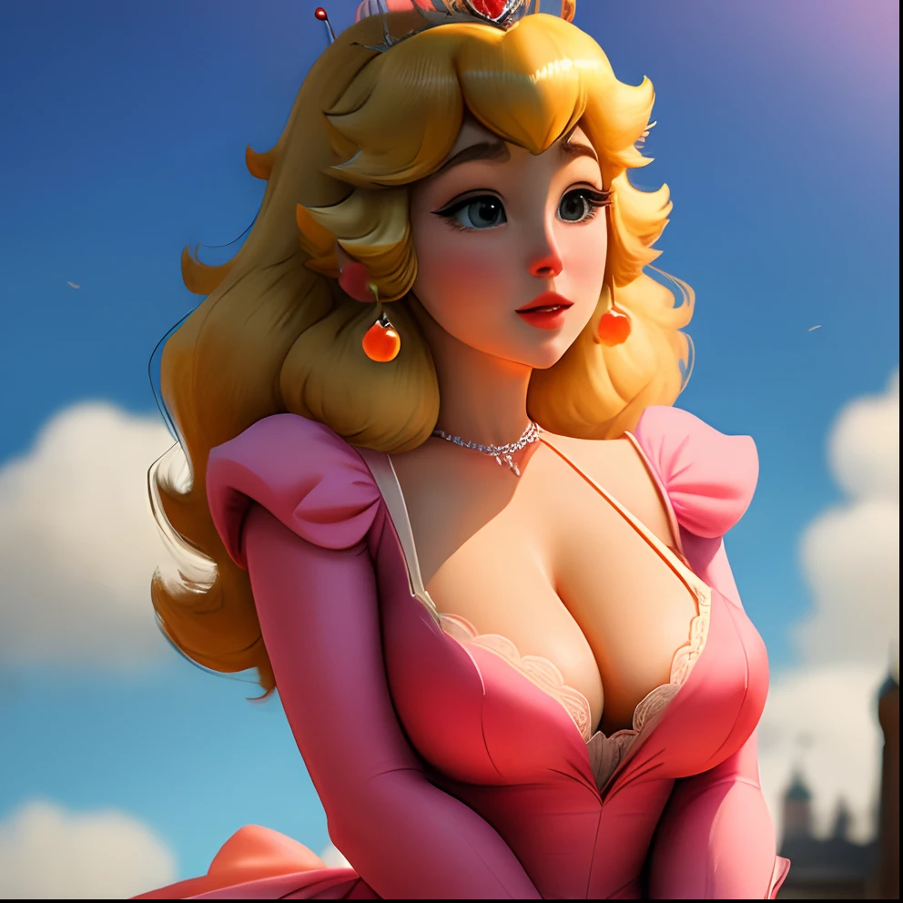 Busty princess peach