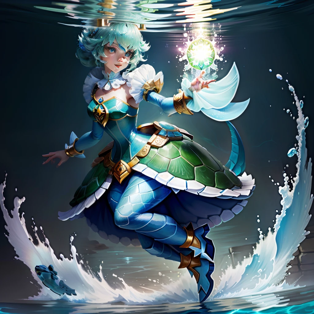 Anthro princess turtle with water powers