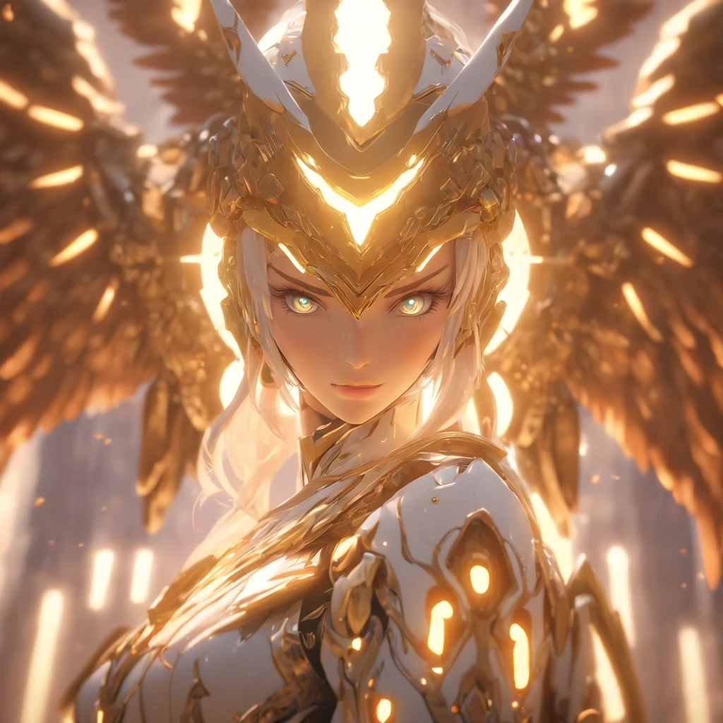 (Cowboy shot:1.2),(Wide Angle Shot), (Long Shot:1.3), (Intricate details:1.4), (Masterpiece) , ((Anime Robot, Beautiful Golem, ((White Skin)), Angel, 1girl, Magic)), (Perfect Aesthetic Eyes:1.3) , (Detailed Eyes) , (Halo:1.2) , (Elden ring:1.3), (Mechanical Wings), (Wings:1.3), Glowing, Twintails Hair, Multicolored Hair, (Perfect Hands:1.1), (Anatomically Correct Body:1.4), (Perfect Face), Majestic Guardian Knight | Ultra Detailed Robotic Armor | Cinematic Lighting | Intricate filigree metal design | 16k | Unreal Engine 5 | Octane Render | 3d, (anatomically correct :1.4), (In the Holographics Hyperspace Metaverse 50mm, Ultra Detailed, Fantasy Background, Blush, Solo), (Fighting Stance:1.3), (Magic circle:1.3), Lightning Effect, (Ray Tracing), Show Your Ability A.I., (Glowing Eyes) , (Particles Glowing) , 16k Wallpaper, Robot Female,