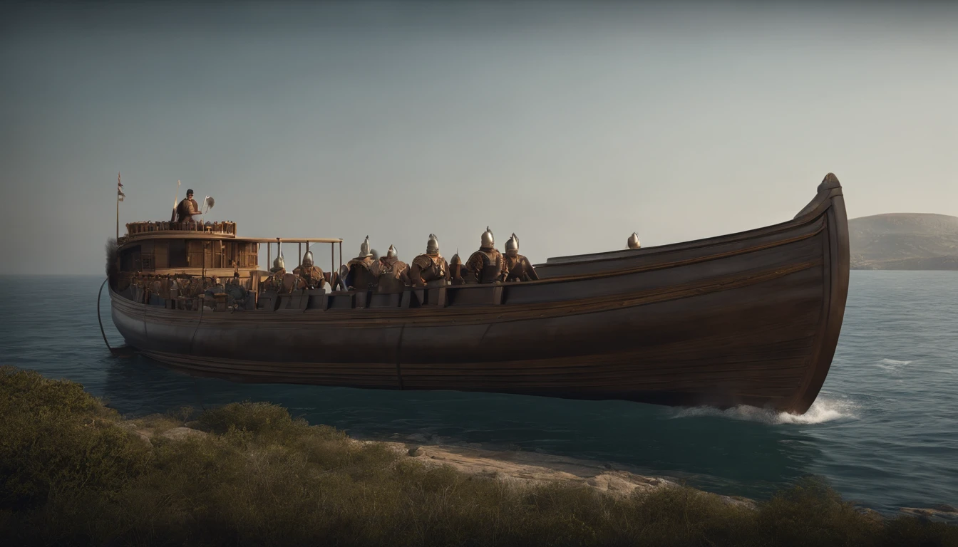 Barco Hannibal, A Carthaginian general, Realistic, 8k, circunstanciado, 3D rendering, desfoque de alta velocidade, cinemactic, Detalhes loucos, detalhes intrincados, conceito bem desenvolvido, personalidade distinta, estilo diferente,
RECARREGAR