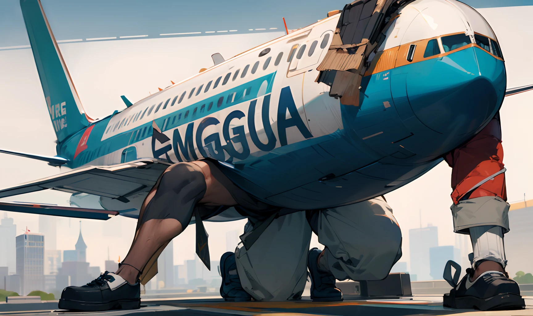 Sagging guys with aur force one shoes