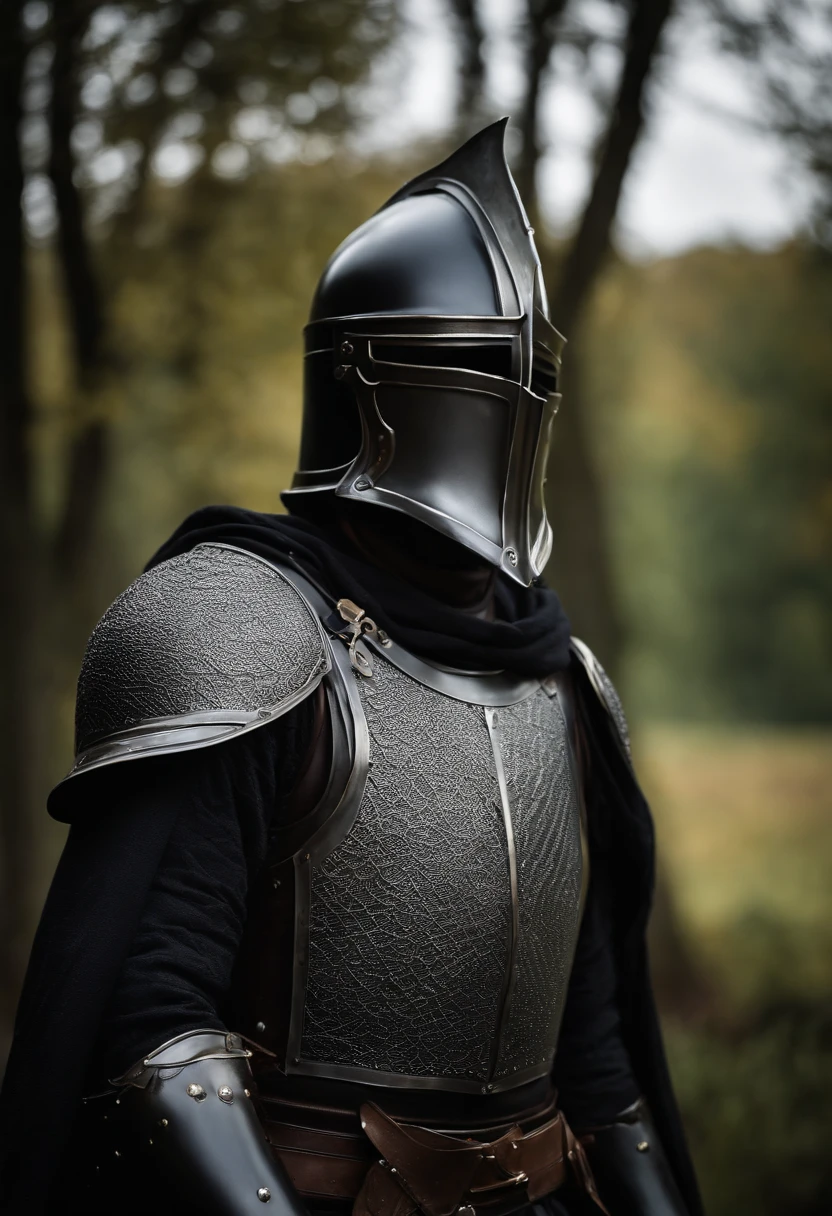 ((realistisch)), Filmische Aufnahme, Kino, Foto referenziert, highest quality, High quality, (detailliertes Gesicht und Augen:1.1), A huge knight in black armor, ((Komplizierter Helm)), Face Mask Armor, ((大眼睛)), Schwarze Lederhaut, auf dem Land, Schwarze Augen, sub-surface scatter, kompliziert (Hohe Detailgenauigkeit), ((niedlich)), (Detaillierter Skin:1.1), shinny skin, Fotorealismus, Volumetrische Beleuchtung, Magische Kreise, Ein Schloss im Hintergrund,