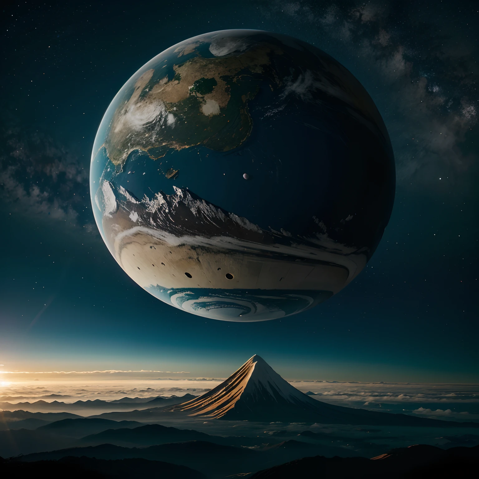 Crie uma paisagem de um mundo futurista