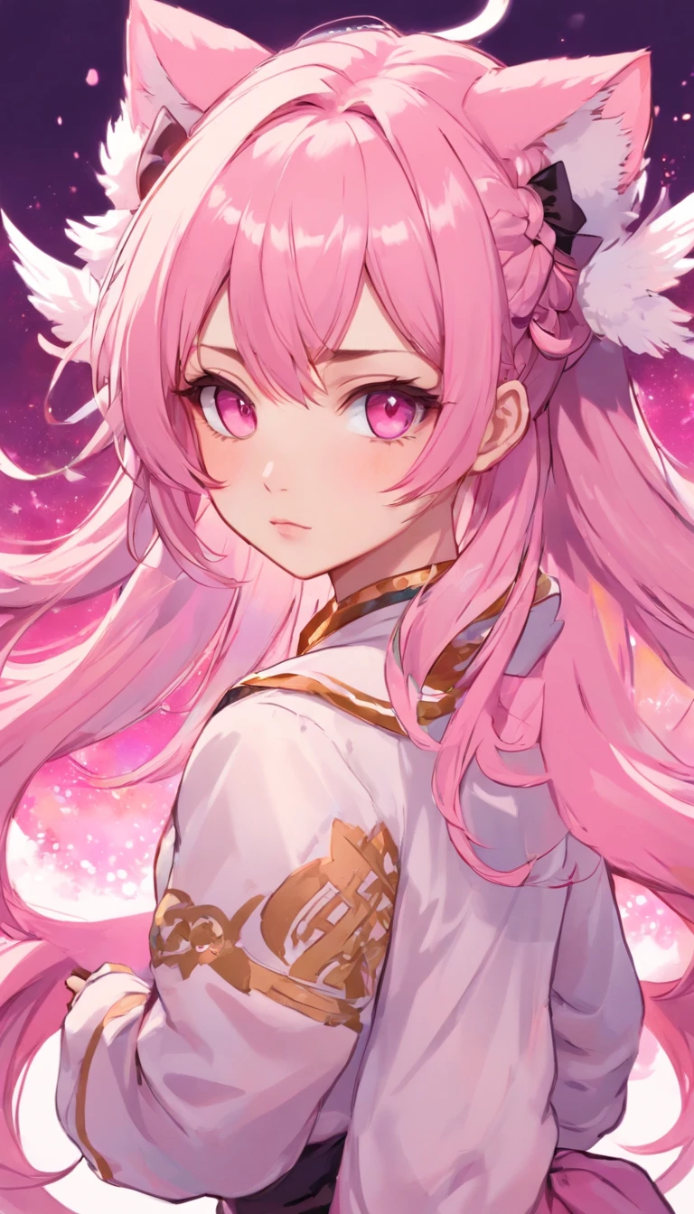 Alisa bosconovitch, melhor qualidade, contemporary, estilo plano, minimalismo, Green Eyes Flat Illustration, cabelo rosa, cabelo curto, cabelos multicoloridos, Camisa Preta, mechanical wings, Head Portrait Close-U, peito pontudo, decote, super decote, middlebreasts, Tekken,cabelo rosa pastel, 1girl, em quimono, hand-painted,Desenho de linha sem cor, colorida do yandere pastel, Tekken, Super cute pink hair girl with gothic makeup on the side, com roupa de empregada,figura esbelta,robusto,He sat on the floor,Vestido com roupas de empregada rosa e branco,cabelos muito curtos,com orelhas de gato,quadratic element,, kawaii cor-de-rosa na roupa da era de 1910, Alisa Bosconovich pink lips, no estilo da paleta de cores suave aurorapunk, an anime illustration of his face, gifs animados, hand drawn animation, charming sketches, suave e brilhante, romantismo nebuloso, Estilo Superflat, fundo branco - ar 1:1 - niji 5 - estilo expressivo --s 50 ,Pink kawaii girl in the era of 1920s clothesPink eagles, vestindo uma camisa branca brilhante, no estilo da paleta de cores suave aurorapunk, an anime illustration of his face, gifs animados, hand drawn animation, charming sketches, suave e brilhante, romantismo nebuloso, Estilo Superflat, fundo branco - ar 1:1 - niji 5 - estilo expressivo --s 50, Absurdo, Altas, ultra detalhados, (1girl:1.3), quebrar , Crie uma imagem com uma bela caligrafia, com letras expressivas, floreios elegantes e um senso de habilidade e habilidade, Dragon Menor,garota,Hands on arms