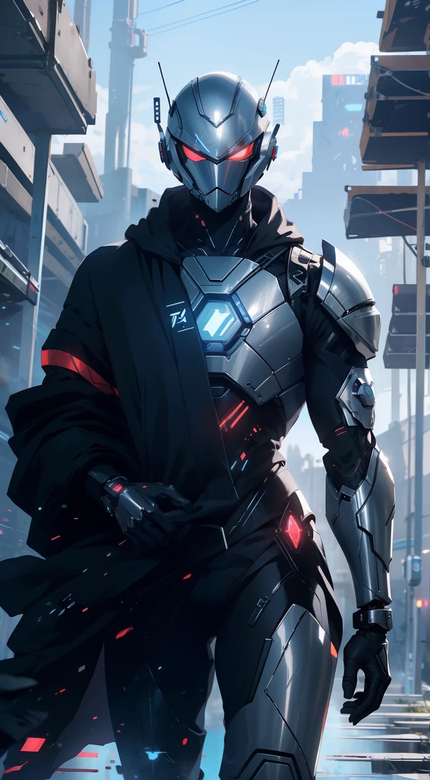 Arafed homemem traje futurista posando para foto, em armadura branca futurista, em mecha cyber armor, Unreal Engine Rendering + uma deusa, Armadura de porcelana ciborgue, armadura branca brilhante, corpo ciborgue, diverse cybersuits, homem ciborgue, cyborg meninoo, Com armadura futurista, o homem Ciborgue Perfeita