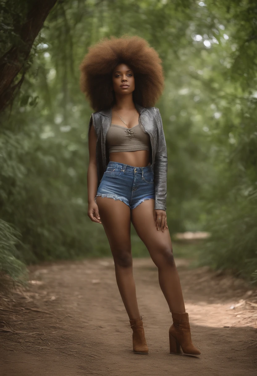 Destini with a very large afro hair posing for a picture, a digital rendering by Juan O'Gorman, shutterstock contest winner, afrofuturism, afro, afro hair, with textured hair and skin, with afro, light-brown skin, brown skin. light makeup, mixed-race woman, brown skin, diffused natural skin glow, brown skinned, make her look real and very beautiful