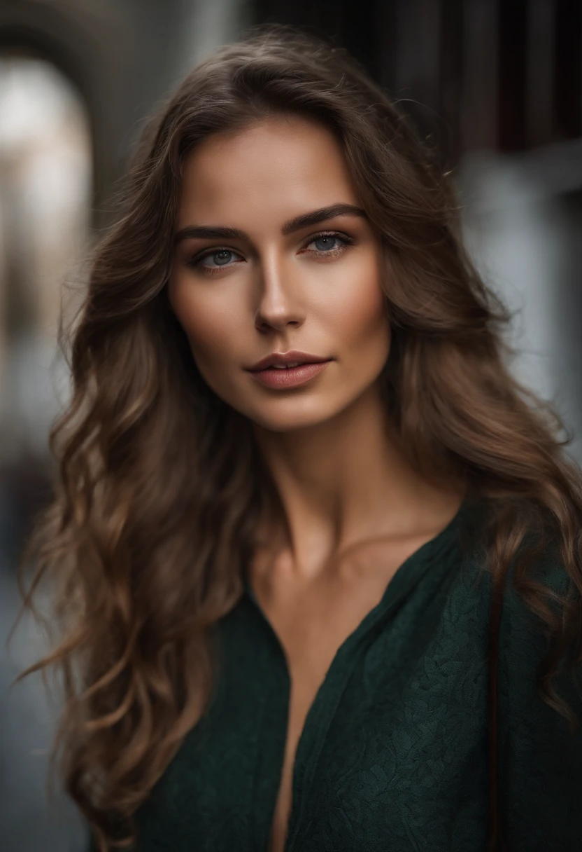 Photo of a 25-year-old European girl, .RAW, gorgeous woman, ( langes, gewelltes, helles Haar), medium large breast , ((portrait)), ((detailliertes Gesicht: 1.2)), ((detailed facial features)), (fein detaillierte Haut), blasse Haut, Detailreiche, tight leather shorts with plunging neckline and white top , Megacity-Umgebung, (coole farben), feucht, feucht, Reflexionen, (Meisterwerk) (Perfekte Proportionen)(Realistisches foto)(best quality) (Detailliert) fotografiert mit einer Canon EOS R5, 50-mm-Objektiv, f/2.8, HDR, (8K) (Tapete) (filmische Beleuchtung) (Dramatische Beleuchtung) (Scharfer fokus) (kompliziert) , Gesicht mit Kuss blasen , Brust sichtbar