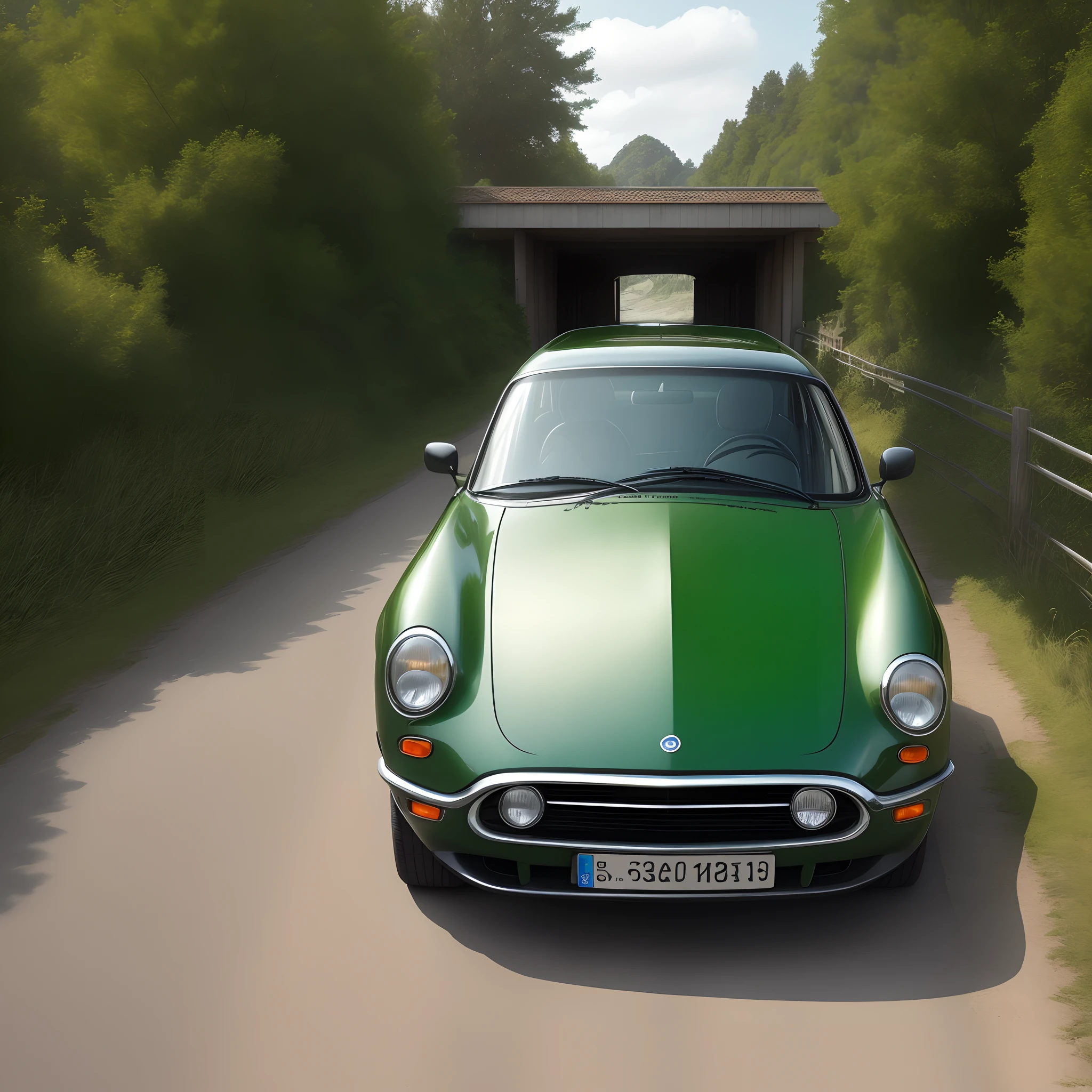 Green car