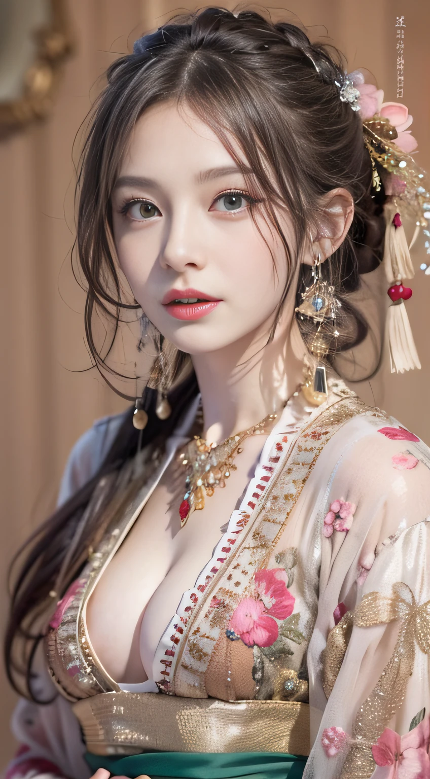 (Very high resolution at 32K, high detailing, highly accurate, masutepiece,a beauty girl1a person,Lori:1.3),Photography ,realisitic,shinny skin,Beautiful skin,fine-grained white skin,Detailed face,Detailed eyes、Very beautiful eyes with azure eyes,Detailed lips、Very beautiful face,Very well-formed face、Lifelike face,shiny beautiful lips,Beautiful eyebrows,Best Natural Makeup,Japan idle,韓国アイドル,I can't take my eyes off very beautiful16Year old girl,Very beautiful girl,well-shaped breasts、A pink-haired,Medieval European Party Dresses,Japan16Old Beautiful Girl