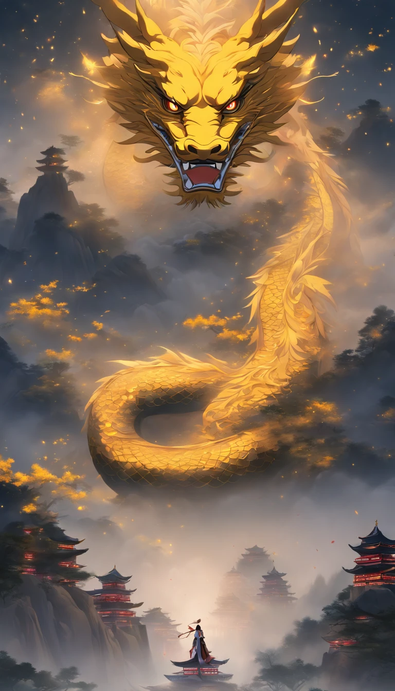unmanned , Outdoors , Night , Dream ,( dense fog :1.4), Round moon , Mountain , River , Golden branches , sky , Gold decoration ,
( Minimalism :1.4), Classical Chinese art , Yellow Dragon goes up the mountain , Movie poster , minimalistbackground ,。.3D, Clean screen ,
Best quality , Perfect lighting , Masterpiece , offcial art ,8K, Walpal
Huge file size , hugefilesize , Super detailed , OC renderer ,
Symmetrical shopping ,