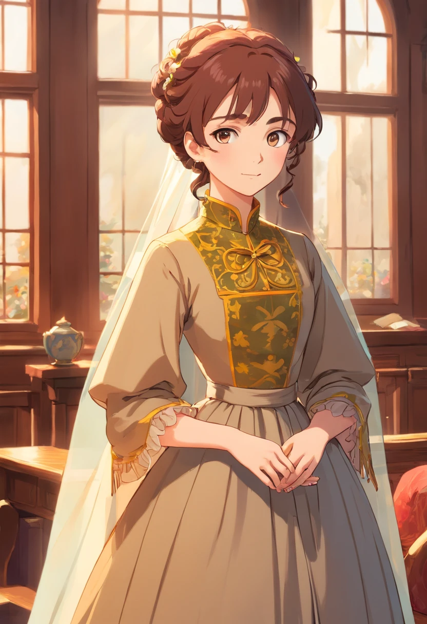 Foto RAW. Anna Karenina 22 anos, dresses in period clothes, Russia, 19th century d.C., perspectiva, Detalhe de meio corpo, foco nítido, ligeira mistura, detalhe, feeling that it's medieval, (Alto Detalhe da Pele: 1,2), 8k UHD, DSLR, luz suave, alta qualidade, Fujifilm XT3 filmes granulados.