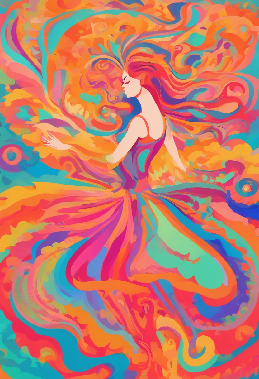 Delicate Ballerina Dancing Ballet Near Future pastels colors Cavalo Rampage