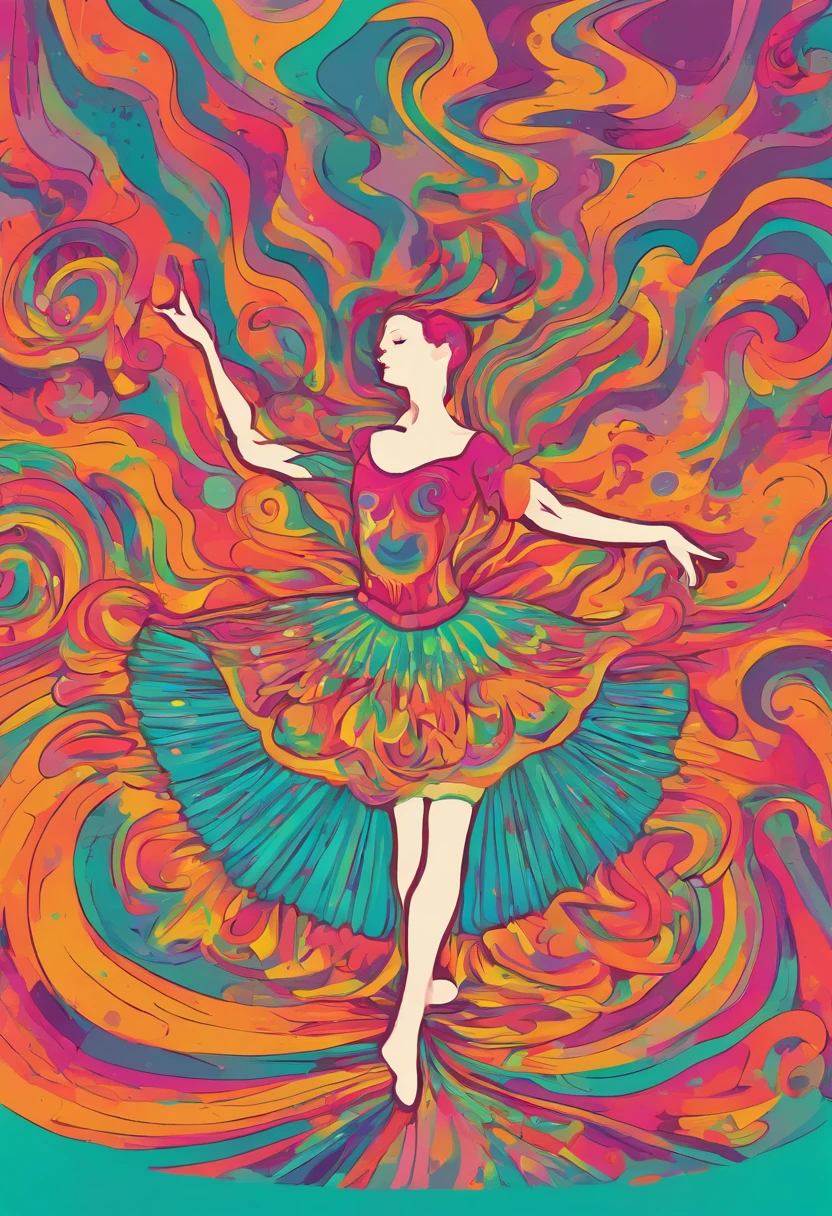 Delicate Ballerina Dancing Ballet Future Near Vector Pastels