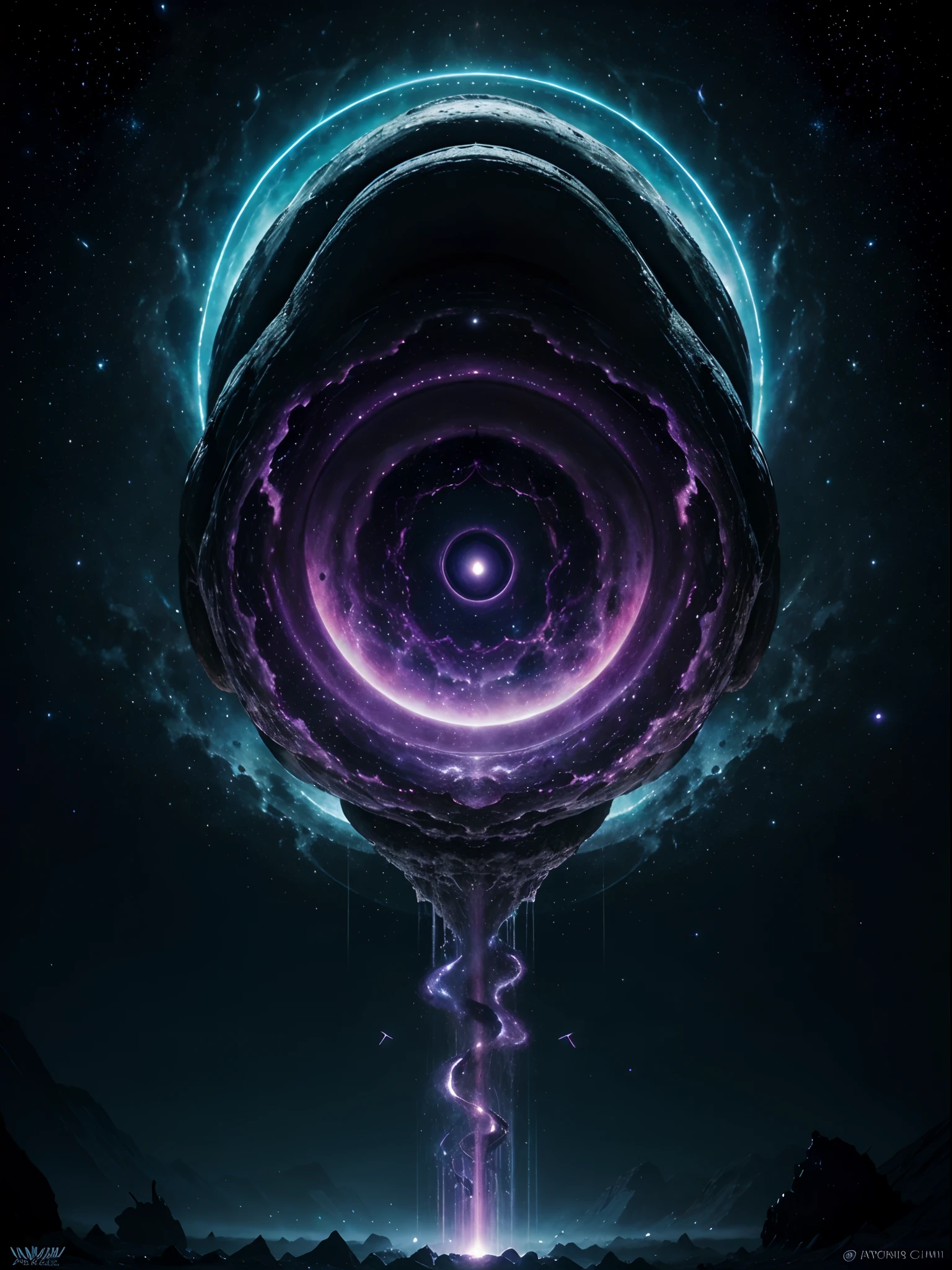 best quality,4k,8k,highres,masterpiece:1.2,ultra-detailed,realistic:1.37
cosmic entity,eating planets,transcendent power,galactic devourer,celestial destruction,unfathomable hunger,otherworldly presence,cosmic chaos,cosmic energy,limitless appetite,monstrous form,terrifying gaze,planetary debris,distant galaxies,stellar remnants,cosmic storms,great cosmic maw,cosmic dread,cosmic forces,boundless void,colossal in size,unleashing devastation,crushing gravity,cosmic vacuum,swallowing everything,cosmic realm,cosmic whispers,inhaling celestial bodies,universe's end,born from chaos,astral terror,unearthly hunger,cosmic aberration,consuming dimensions,omnivorous entity,cosmic birth
Art style: cosmic horror,abstract,conceptual,cosmic surrealism,dark fantasy,sci-fi
Color tones: dark and ominous hues,cosmic hues,cosmic blues,purple and black contrast
灯光: ethereal glow,cascading cosmic light,shadows of cosmic destruction
材质: cosmic painting,astral illustration,otherworldly rendering,cosmic artwork,photorealistic cosmic image