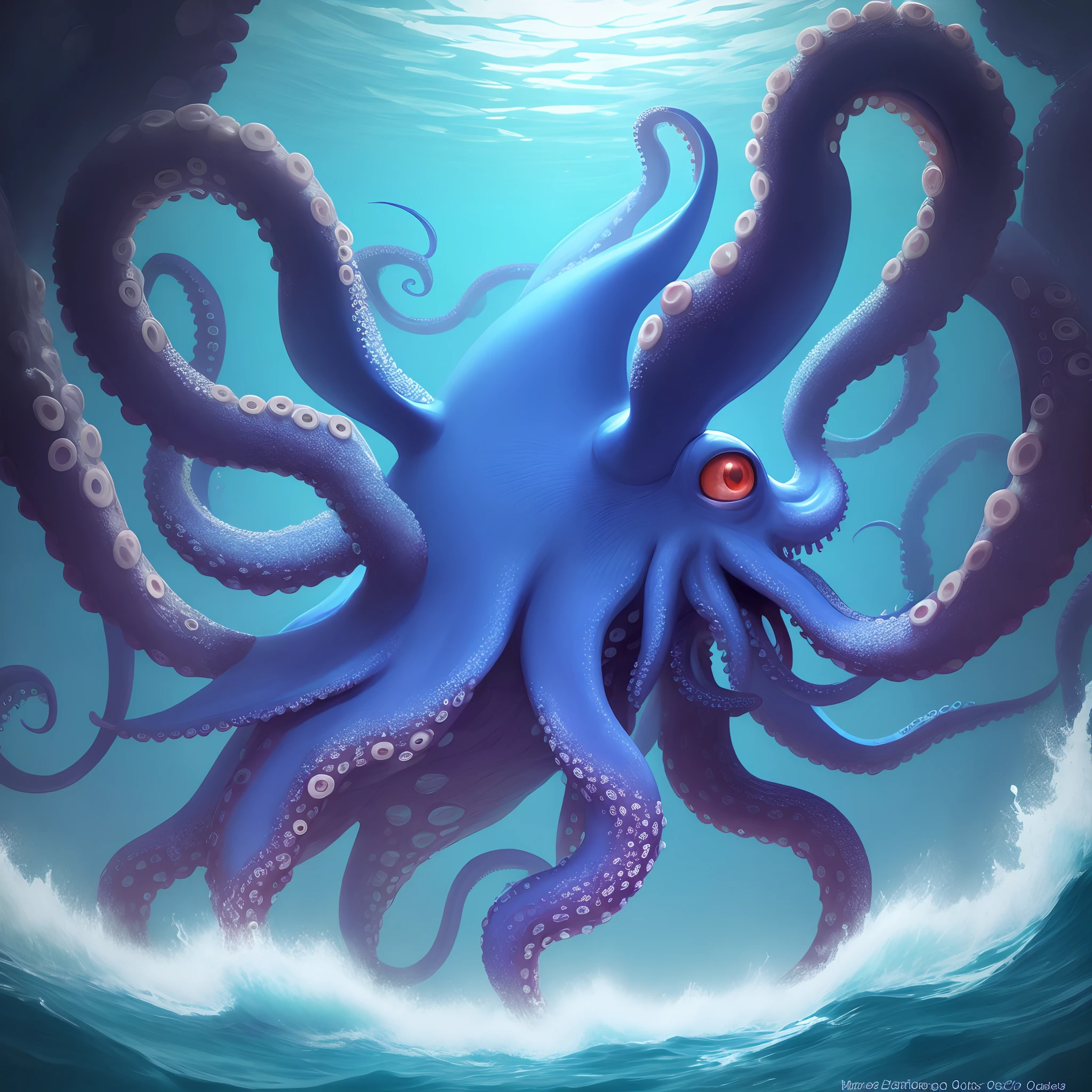 Blue Humanoid Octopus