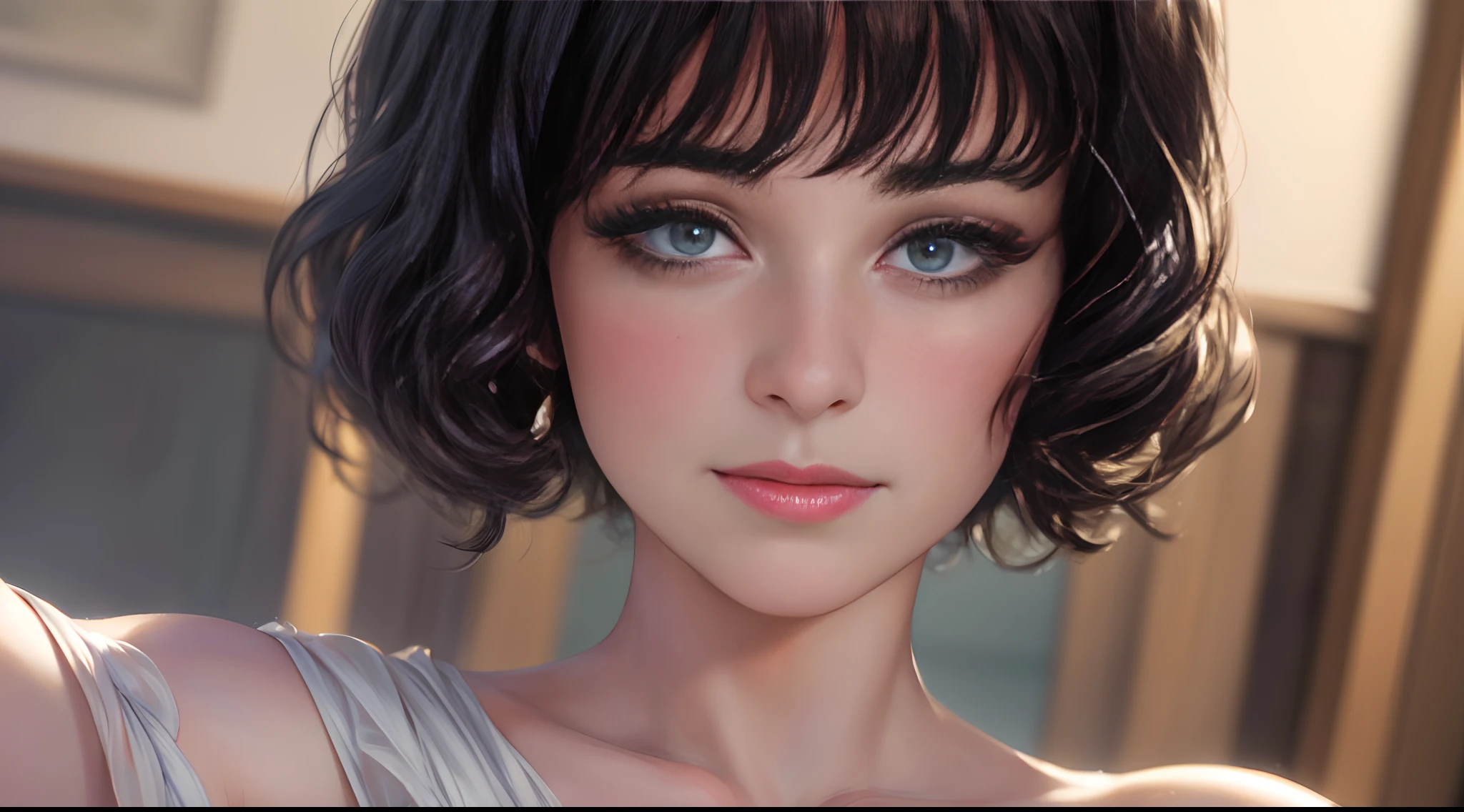 (best quality,4k,8k,highres,masterpiece:1.2),ultra-detailed,(realistic,photorealistic,photo-realistic:1.37),Vintage Flapper Self-Portrait: Let a modern Flapper take a selfie that embodies the spirit of the 1920s, using filters and effects to add a touch of nostalgia