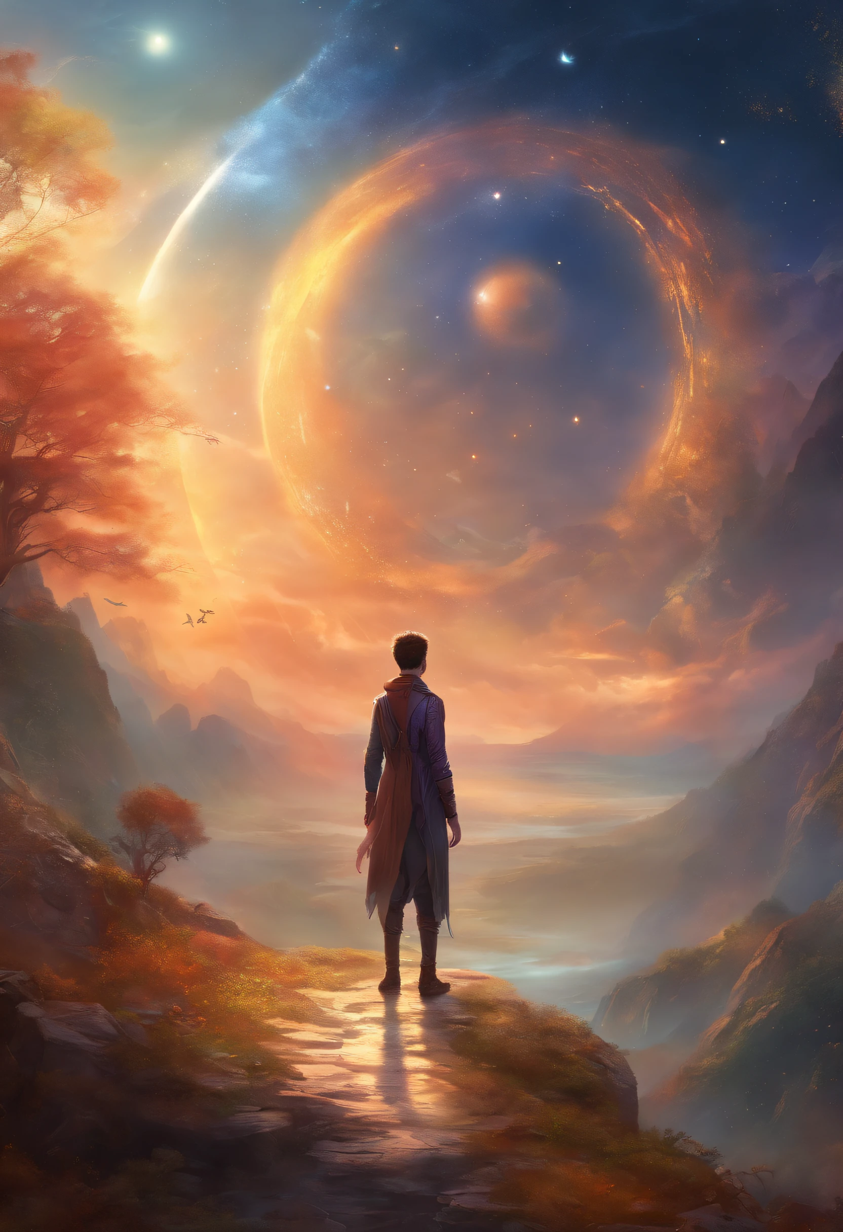 The Mysterious (boy), Looking straight into the soul, Sly look, in space, paradox, in time and space.