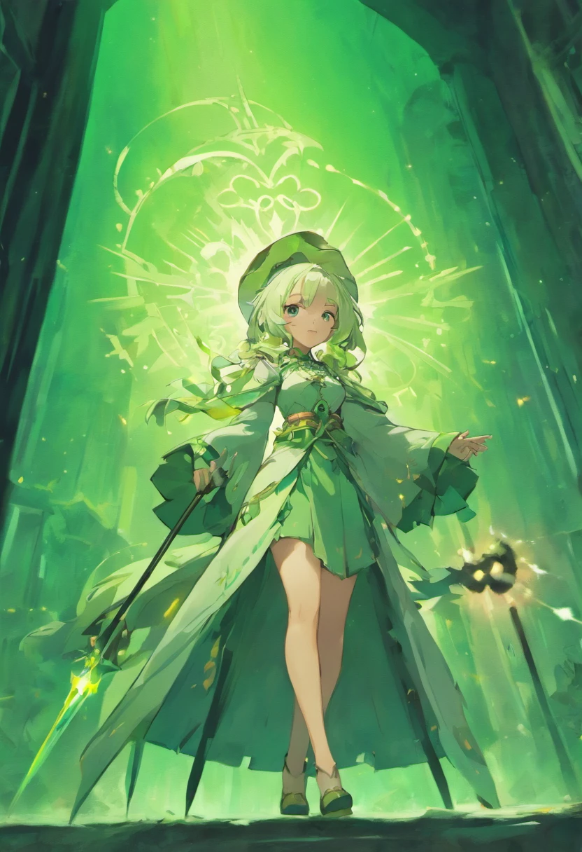 Hyper-photo 3D witch,White traditional costume staff,Join the temple in the background,Green mountains,full bodyesbian,Face front,the night,Nine stars in a row,Head ornaments