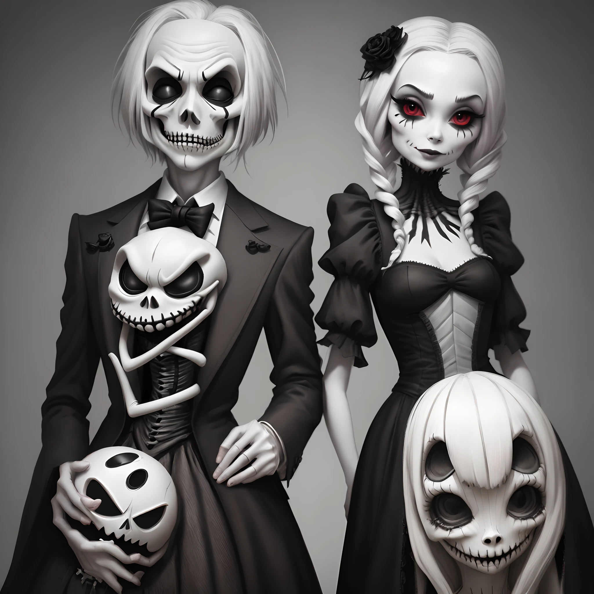 Jack Skellington and Sally