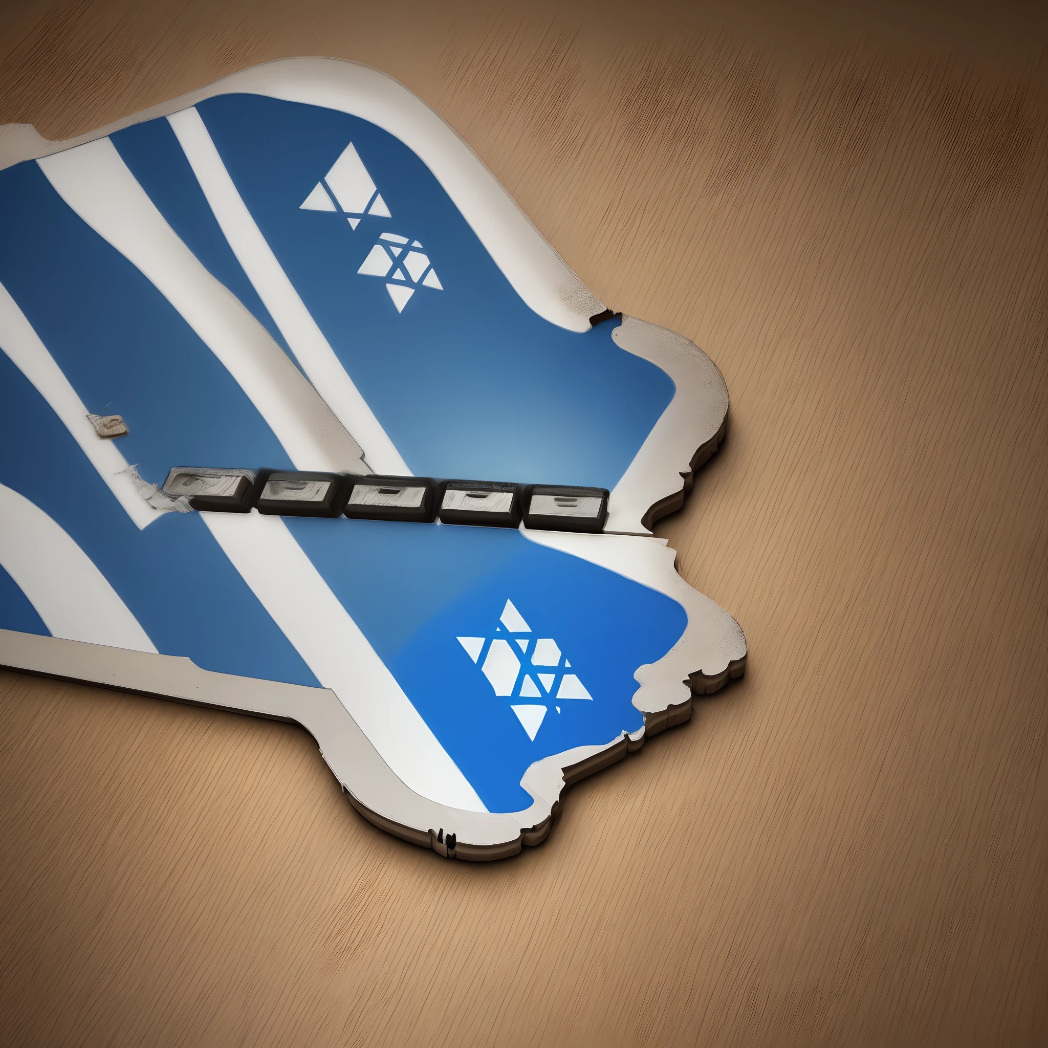 Create a really cool version of the israeli flag