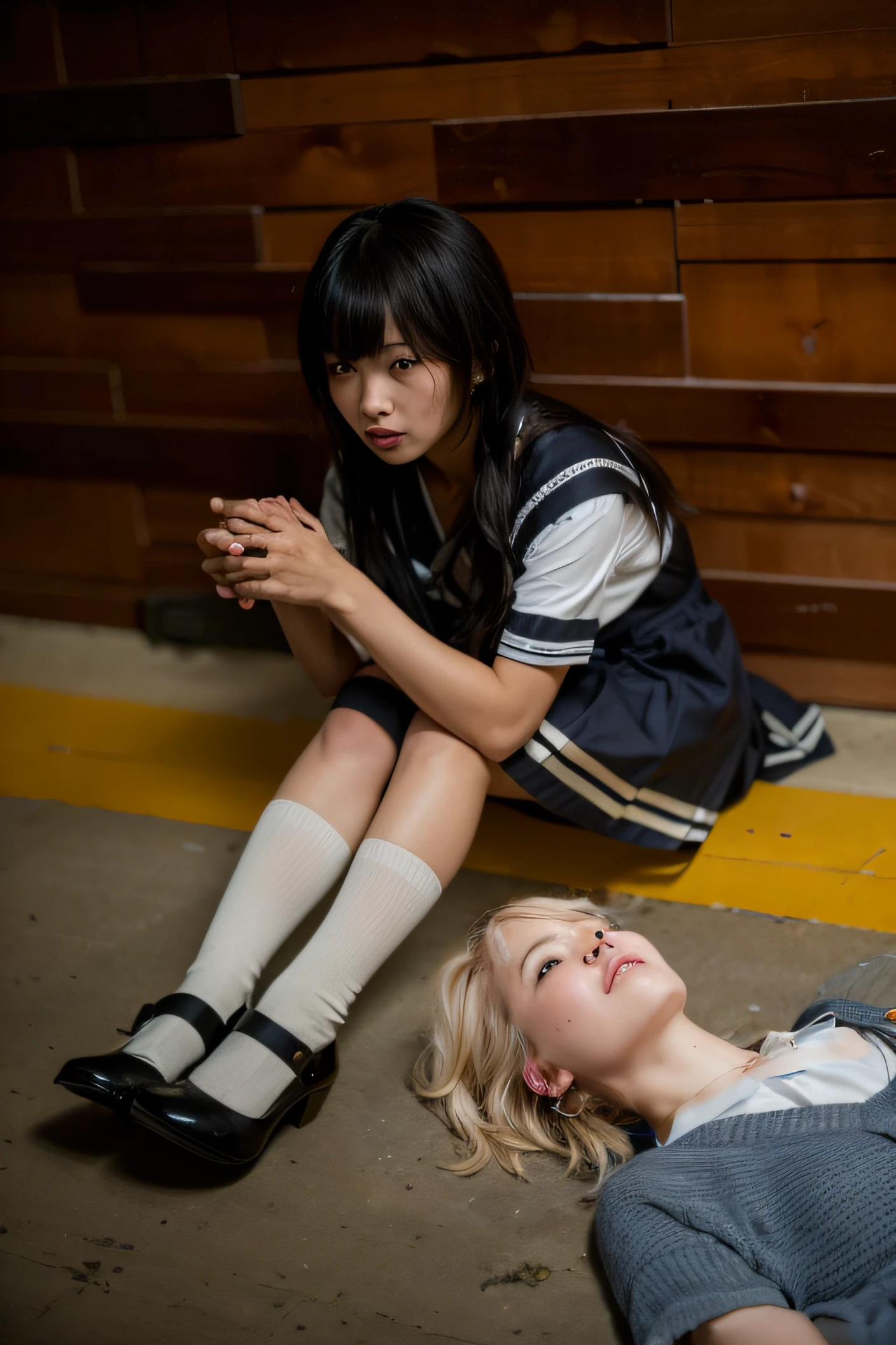 (Best quality, 8k, 32k, Masterpiece, UHD:1.2), school uniform, Japanese school uniform