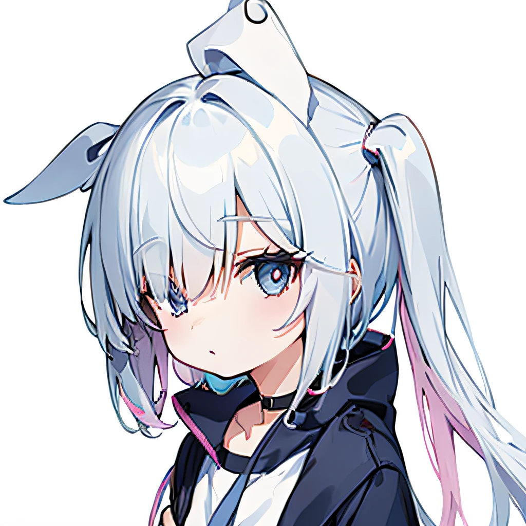 (masutepiece, Best Quality:1), 1girl in, Solo, Chibi, White background