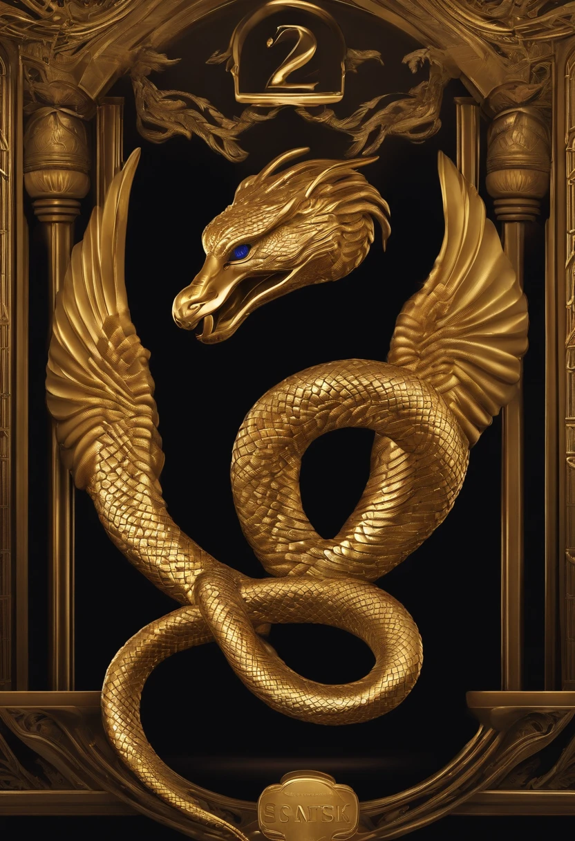 Create a logo with a gold cobra and a dark NYC Stoke Exchange front in the background