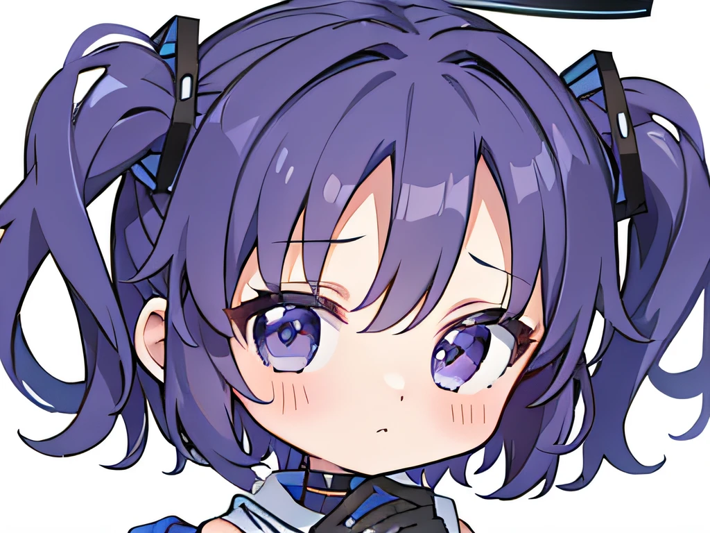 (masutepiece, Best Quality:1), 1girl in, Solo, Chibi, White background