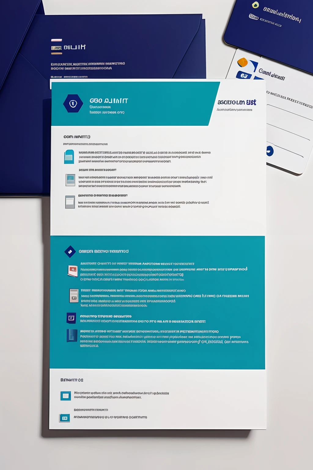 brain health services center, named "Bem Estar", visual identity website, colors and text type, folders, and cards