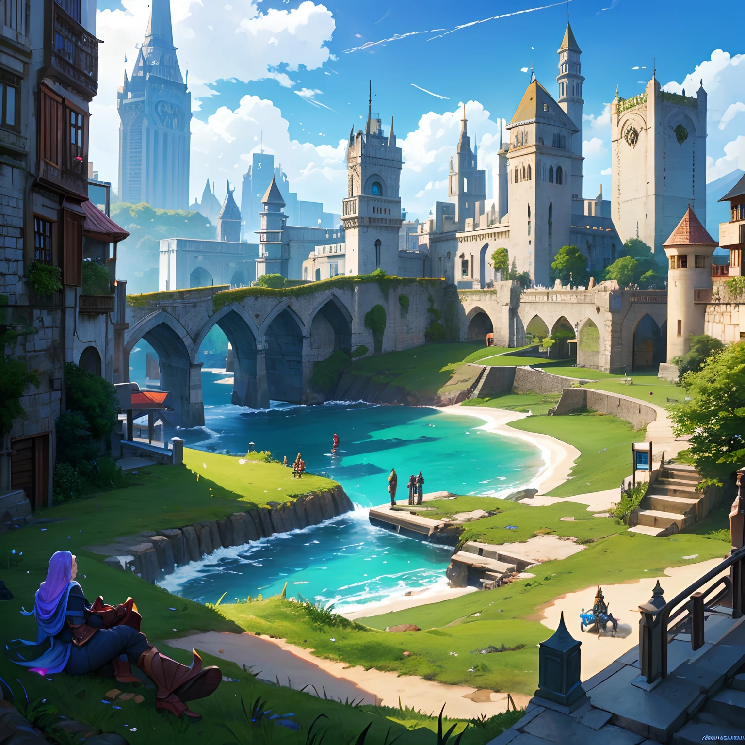 Uma cidade inspirada em Noxus e na era medieval de League of Legends