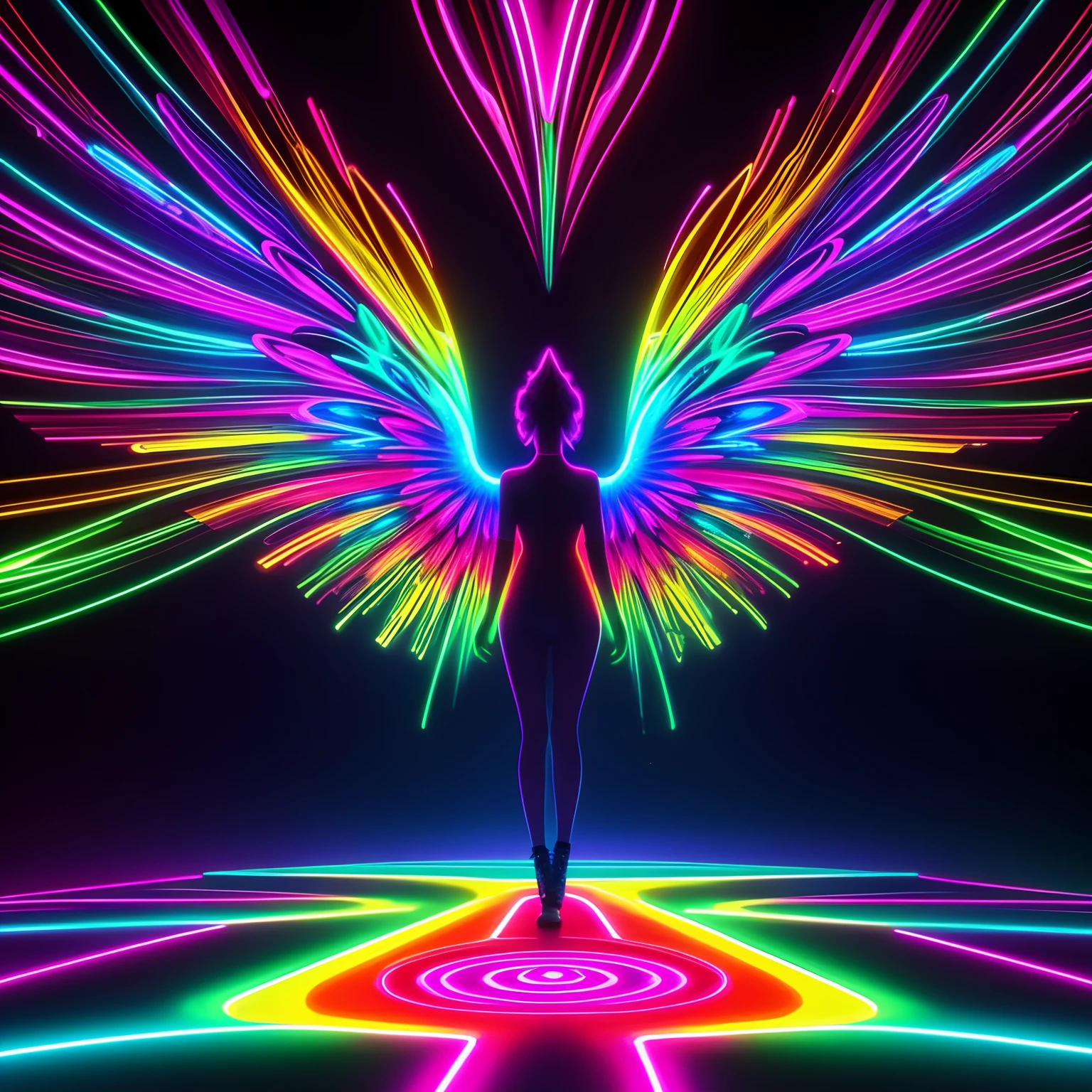 Digital art, by IrinaKapi.
neon luminescent paradoxical psychedelic, masterpiece