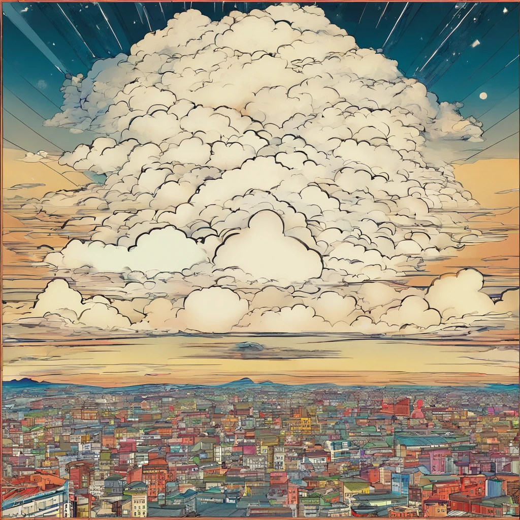 Baixo Rt. 66 Antes da Grande Tempestade, Nostalgic, Annual lighting exhibition, nuvens cumulonimbus, voluminetric lighting, big sky