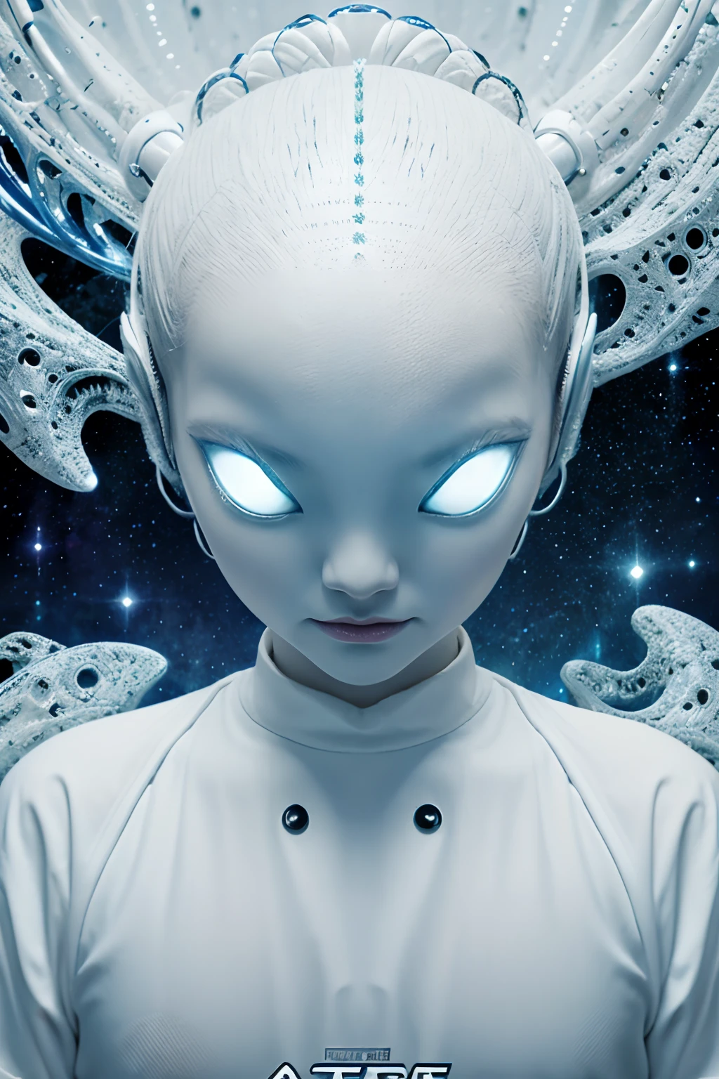 Alien Psy Trance wallpaper, arte splash, , ((fundo branco)), conceito de fantasia arte, 8K分辨率,
